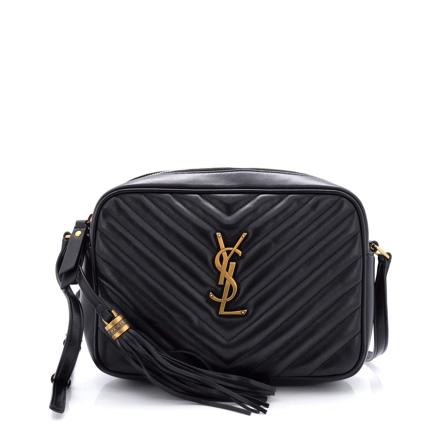 Luxury Saint Laurent Lou Camera Bag Matelasse Chevron Leather Small