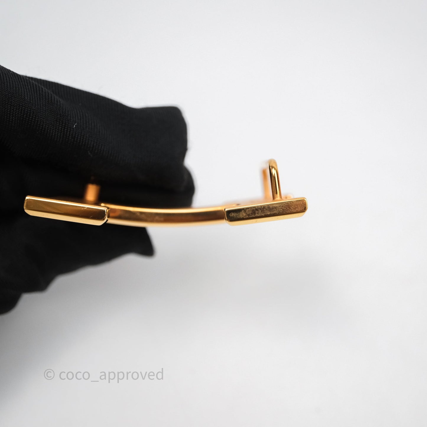 Hermès H Belt Buckle & Reversible Strap Black Gold Hardware