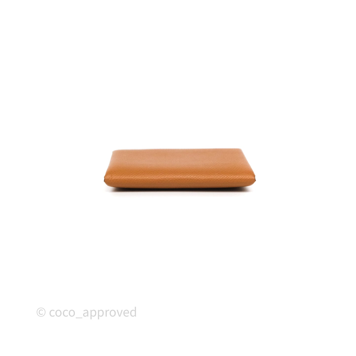 Hermès Calvi Duo Compact Card Holder Gold Epsom