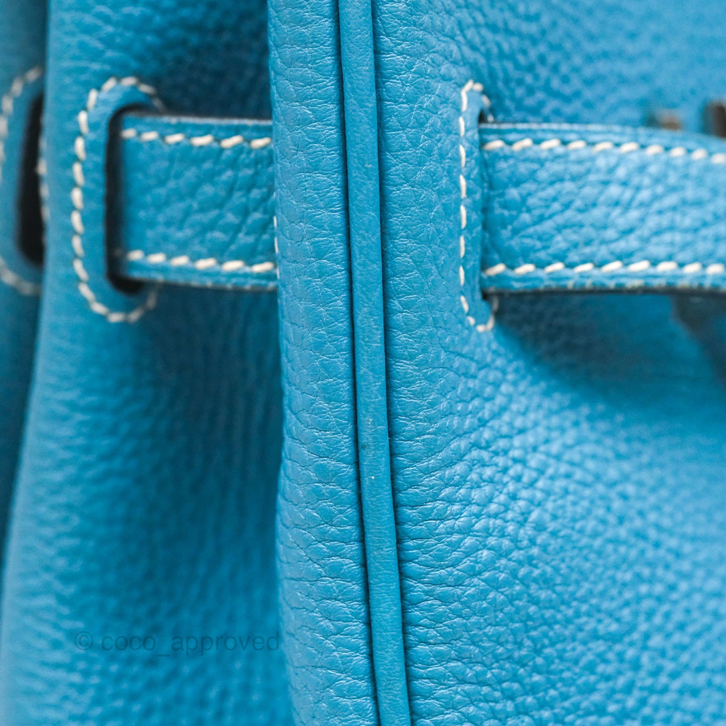 Hermès Birkin 30 Blue Jean Togo Palladium Hardware