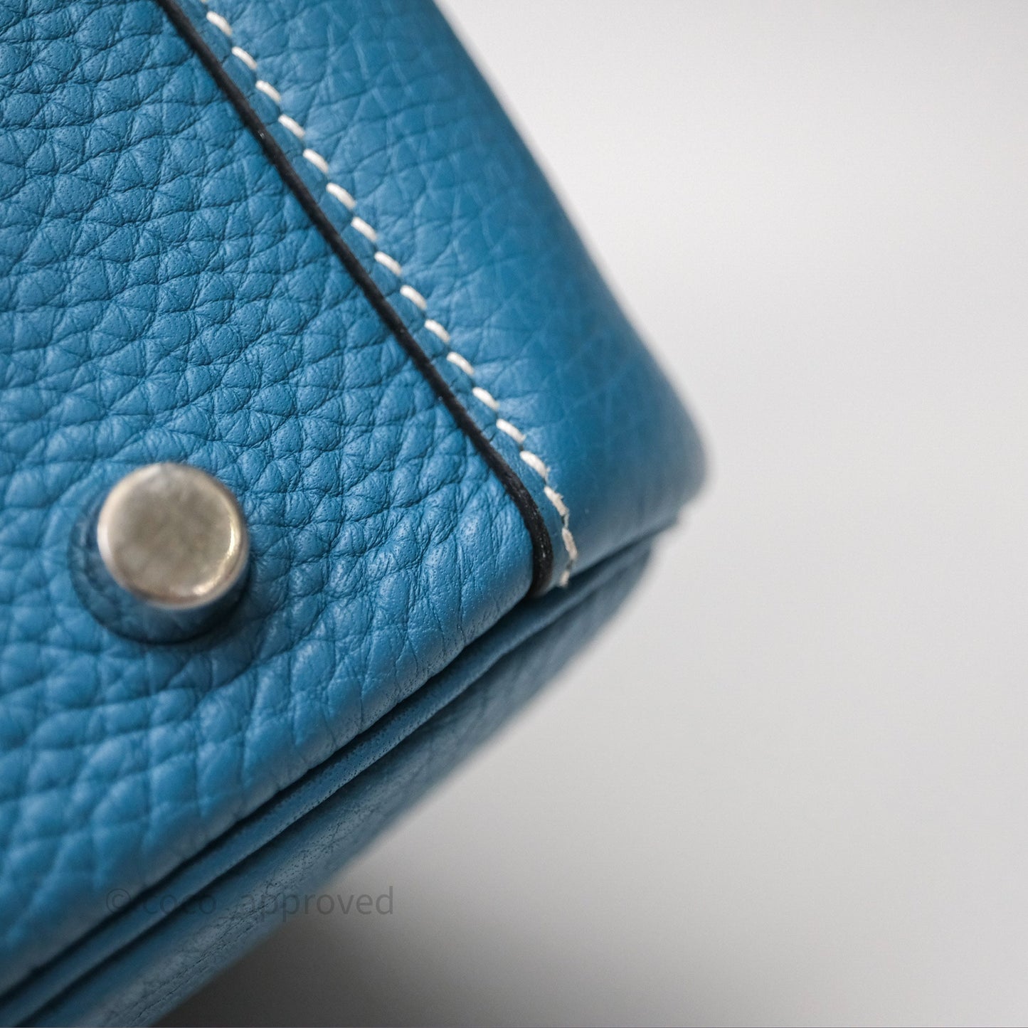 Hermès Lindy 30 Bleu Jean 75 Clemence Palladium Hardware