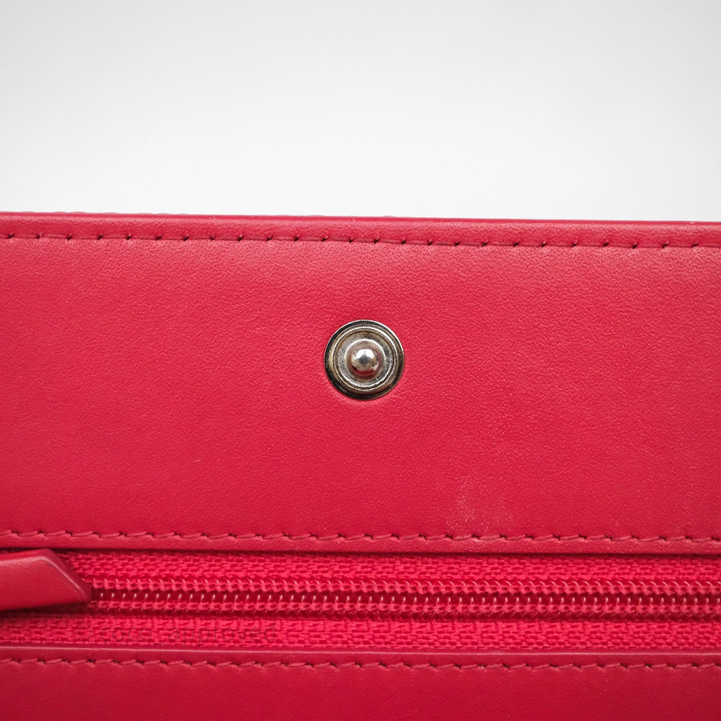 Chanel CC Wallet On Chain WOC Dark Pink Caviar Silver Hardware