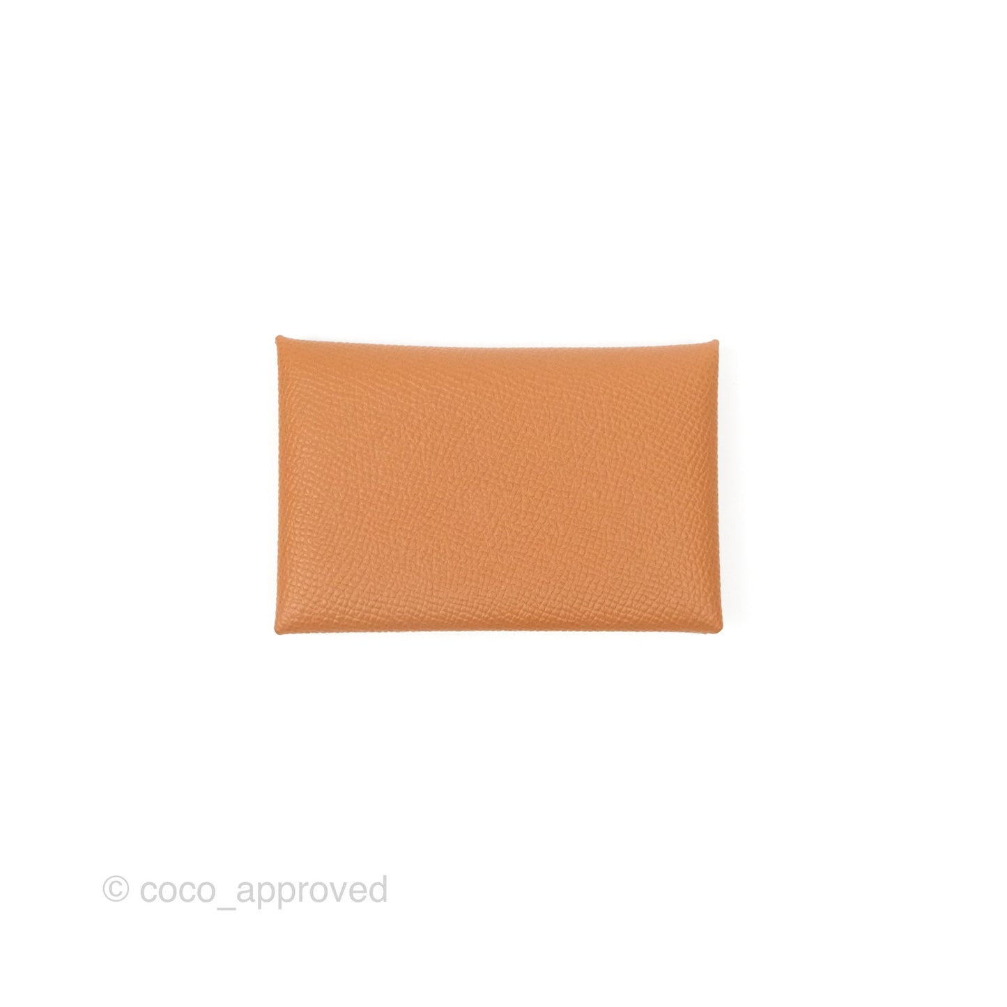 Hermès Calvi Card Holder Gold Epsom