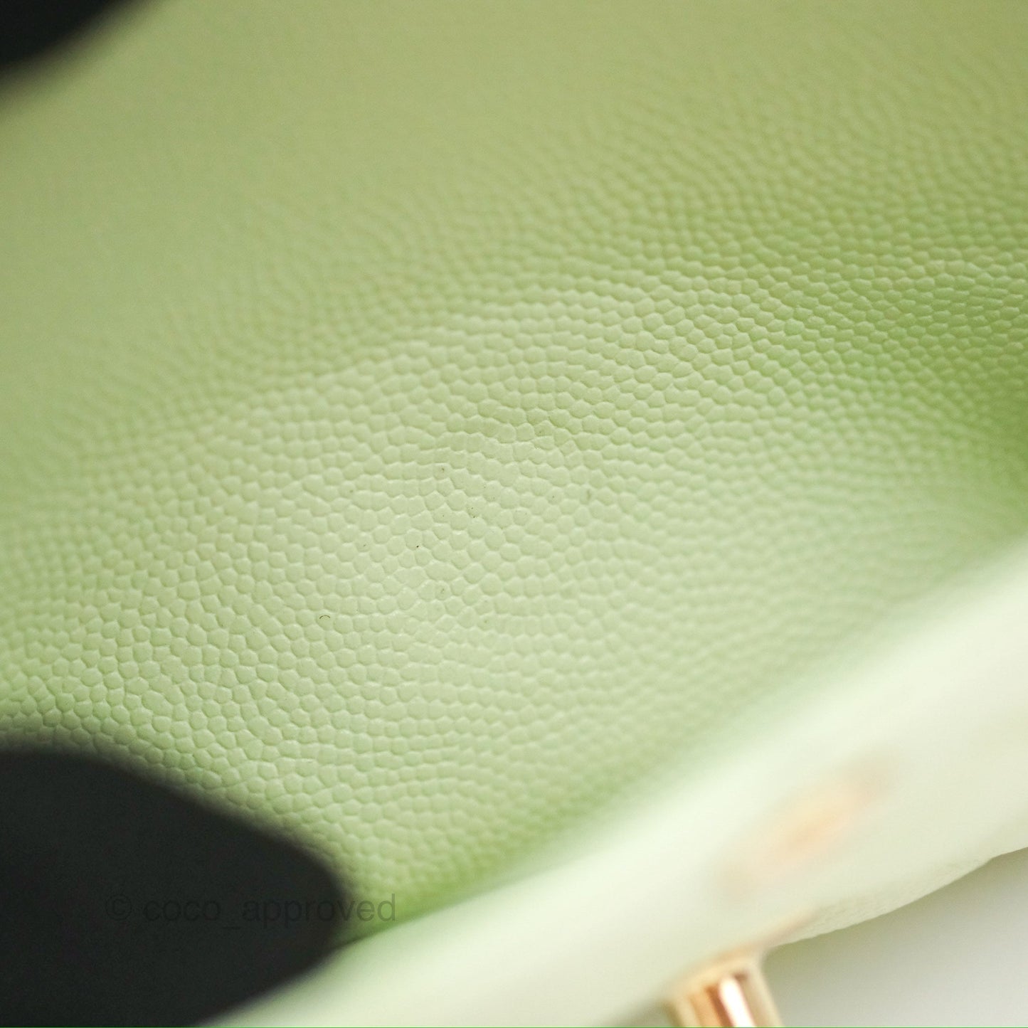 Chanel Small Quilted Classic Flap Mint Green Caviar Gold Hardware 22C