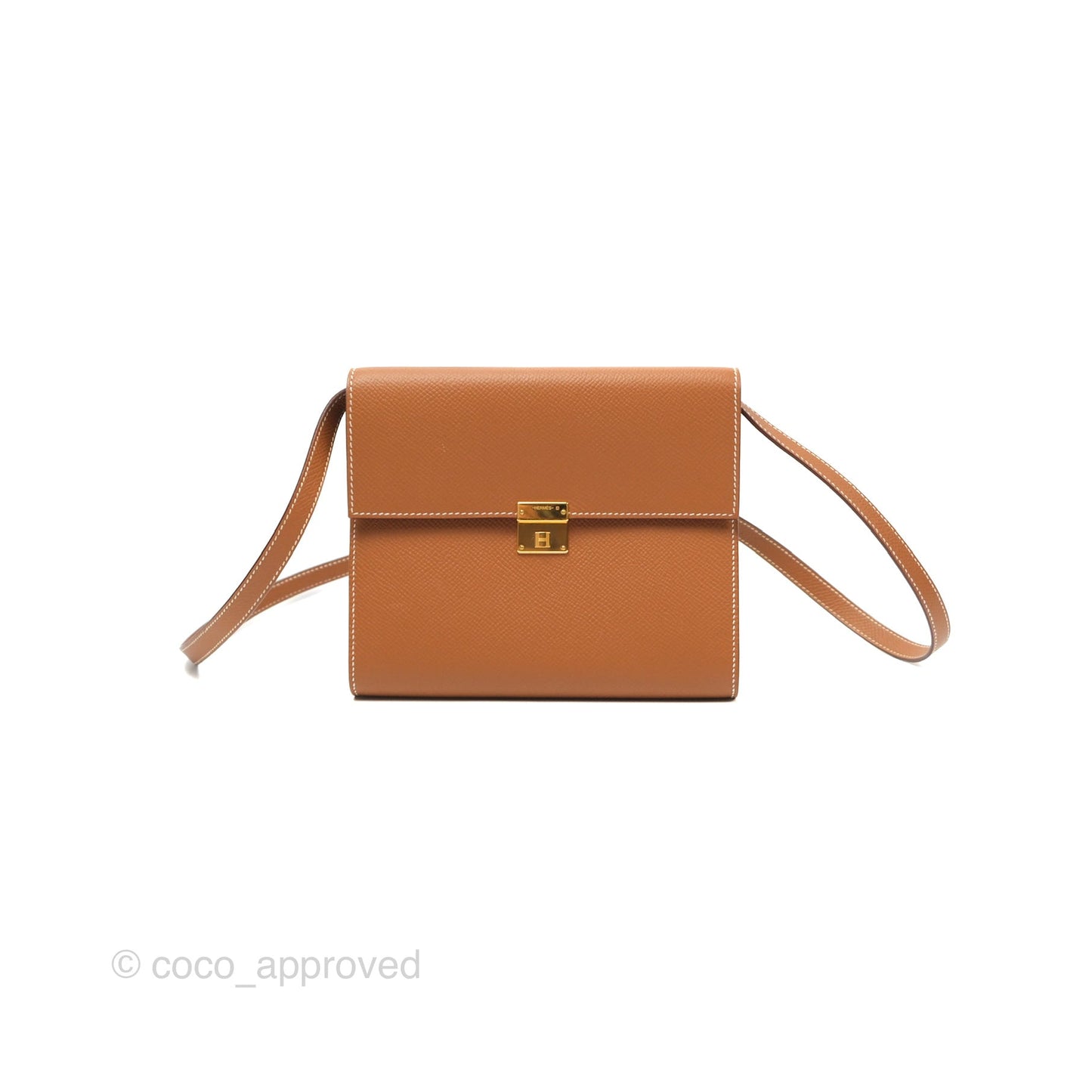 Hermès Clic 12 Wallet Gold Epsom Gold Hardware