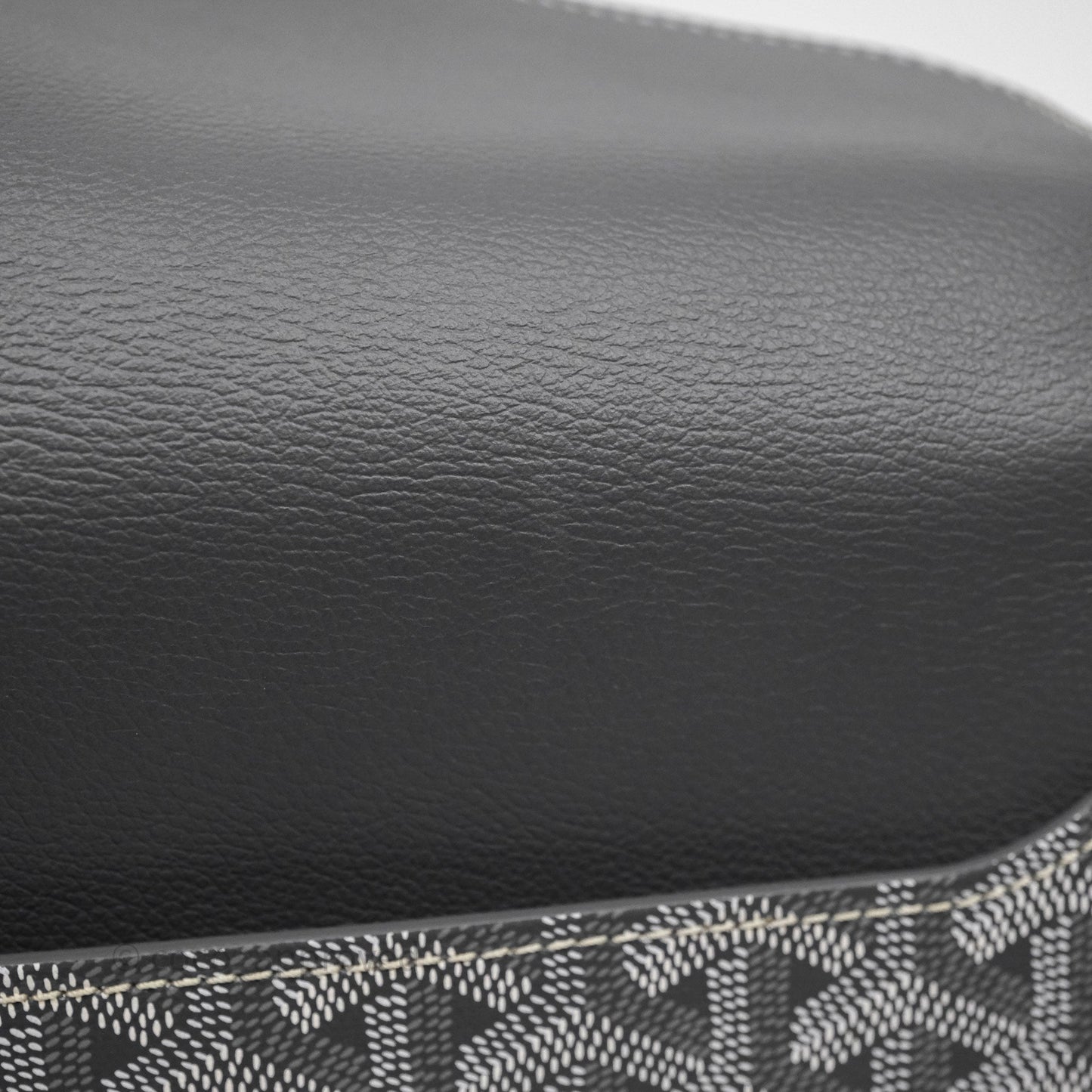 Goyard Chypre Wallet Pouch Chevroches Calfskin Grey