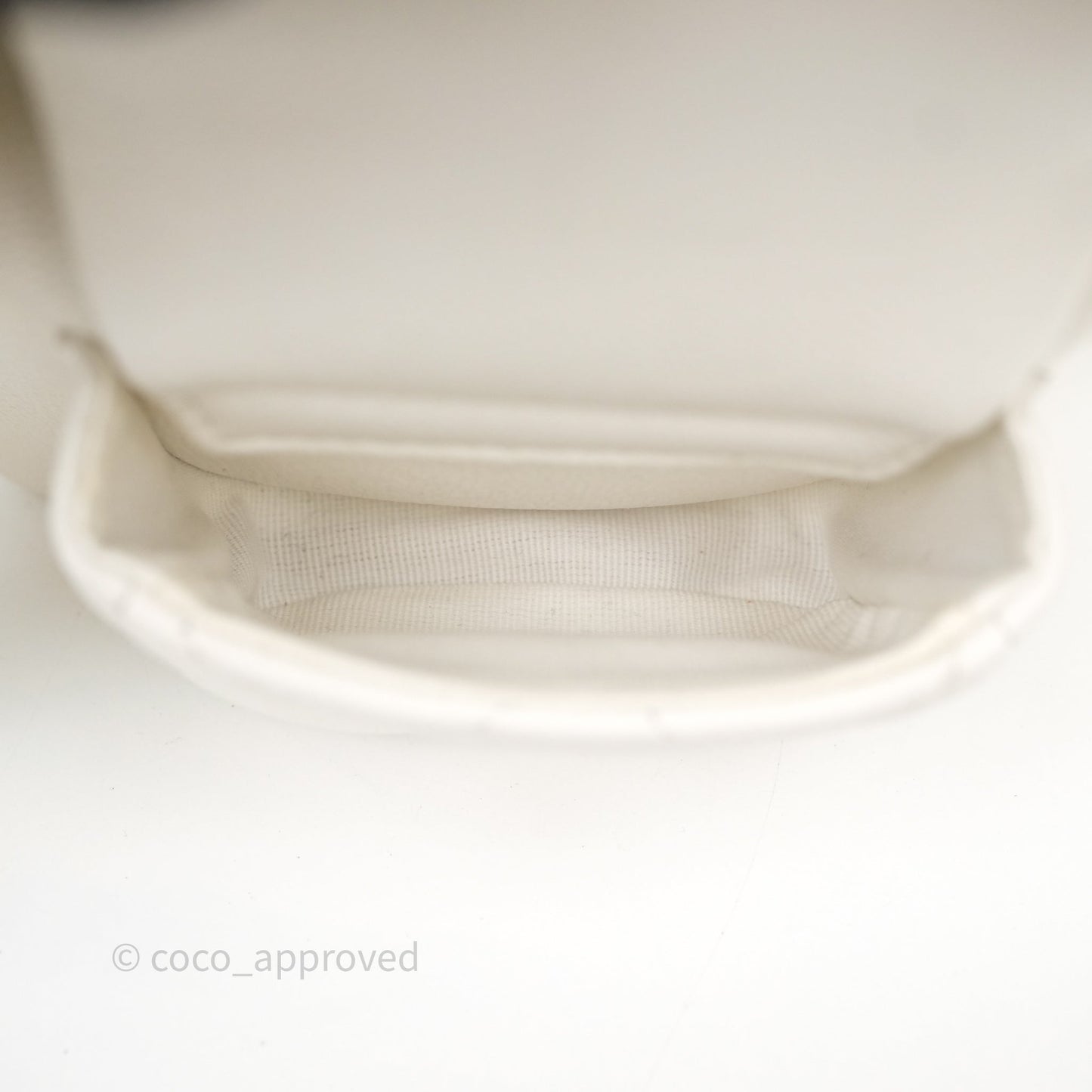 Chanel Duma Backpack White Caviar Gold Hardware 23K