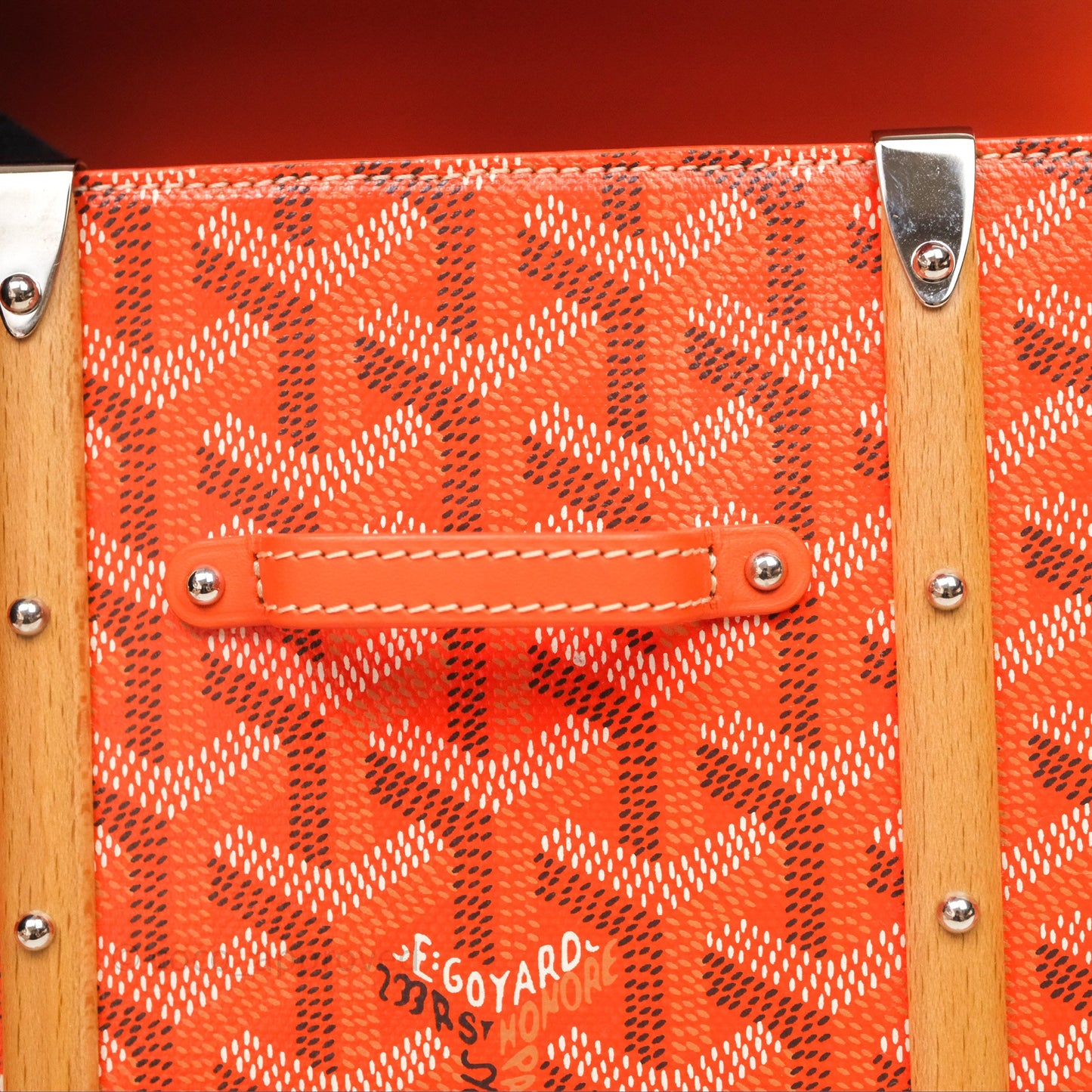Goyard Saïgon Structuré Mini Bag Orange Goyardine Canvas