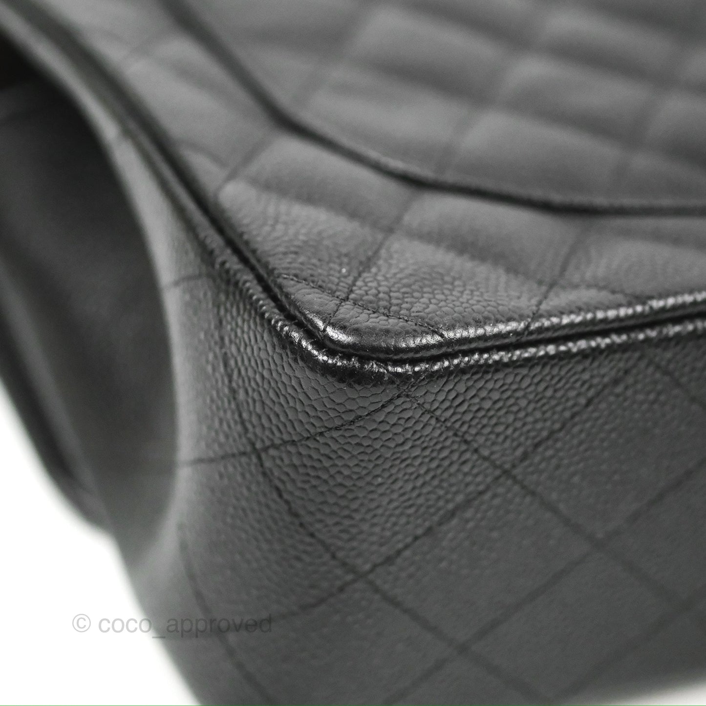 Chanel Jumbo Double Flap Black Caviar Silver Hardware⁣⁣