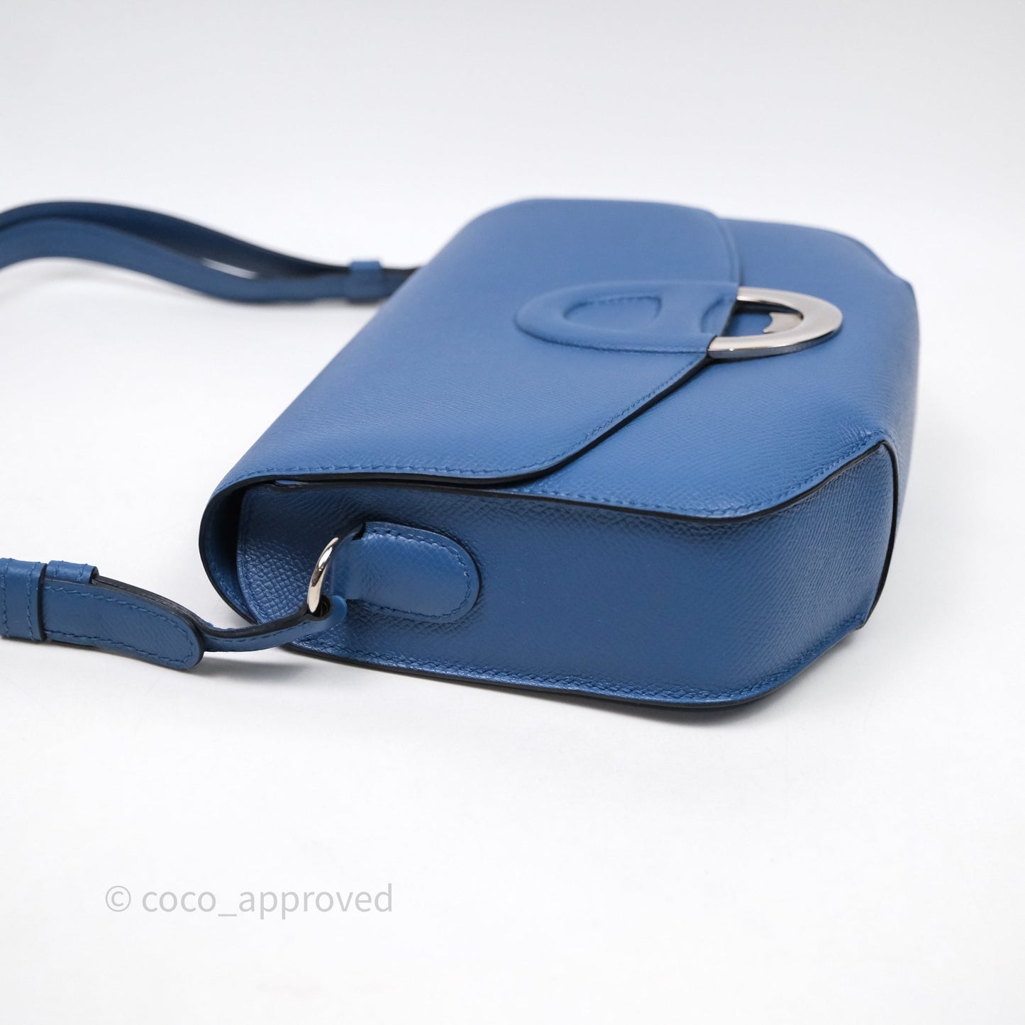 Hermès Cherche-Midi R2 Bleu Agate Epsom Palladium Hardware