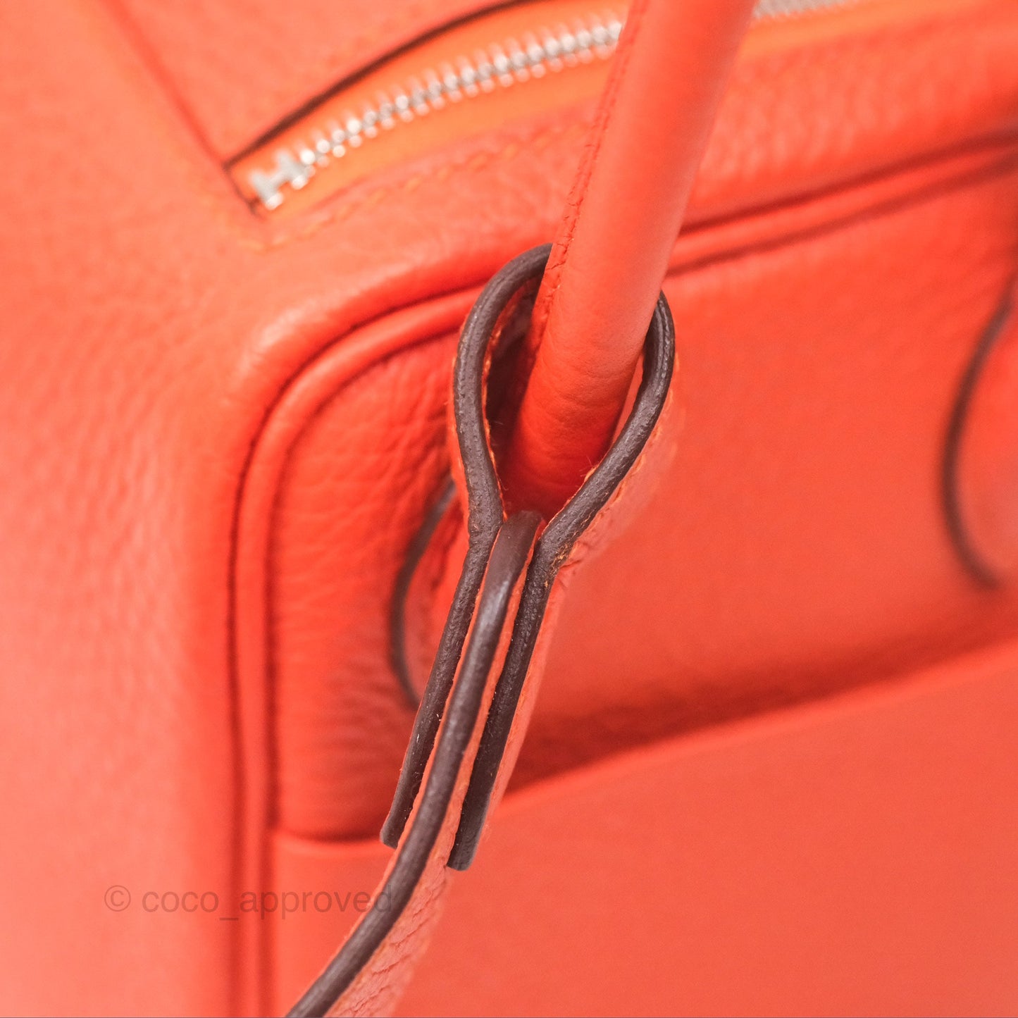 Hermès Mini Lindy 20 Orange Poppy 8V Clemence Palladium Hardware