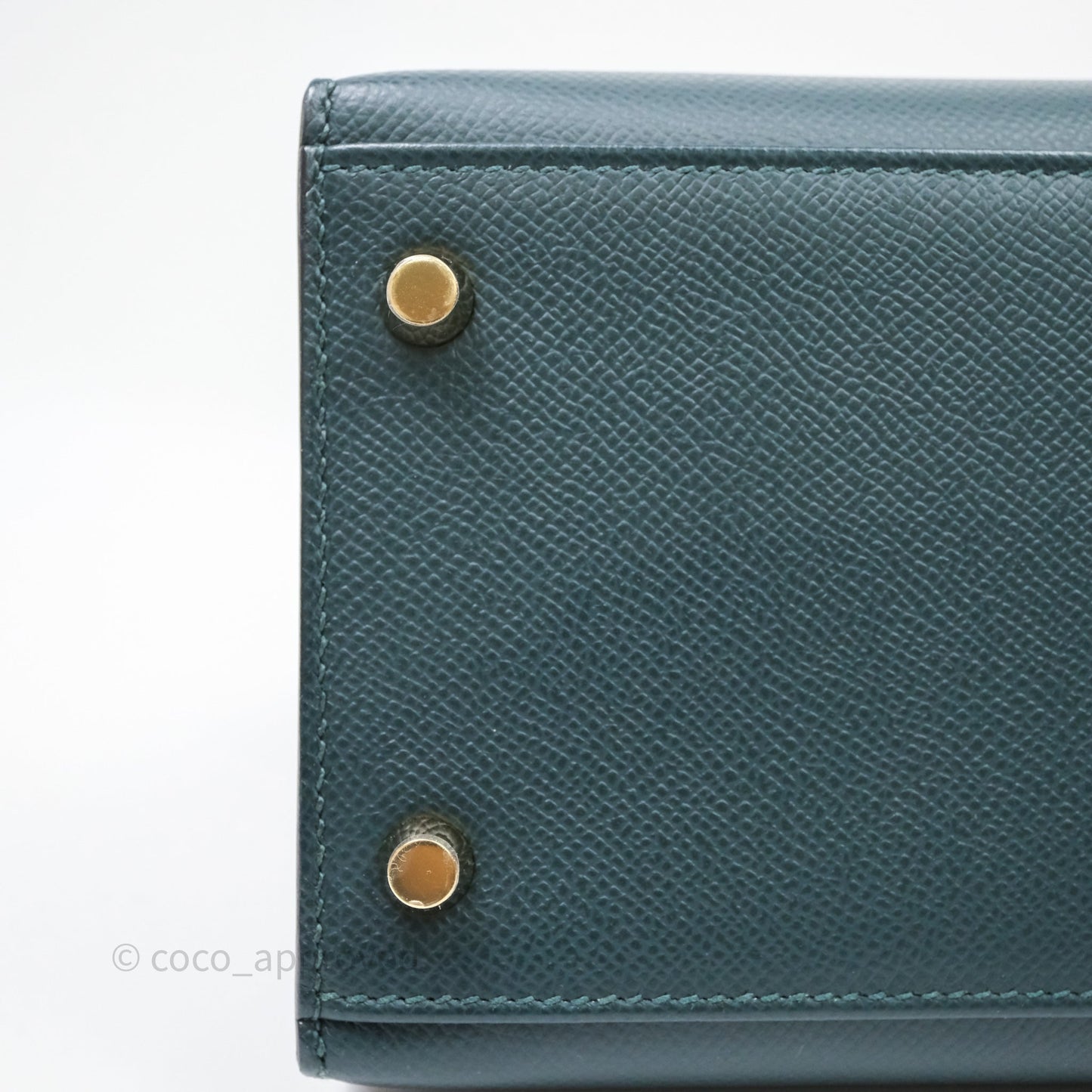 Hermès Kelly 28 6O Vert Cyprès Epsom Gold Hardware