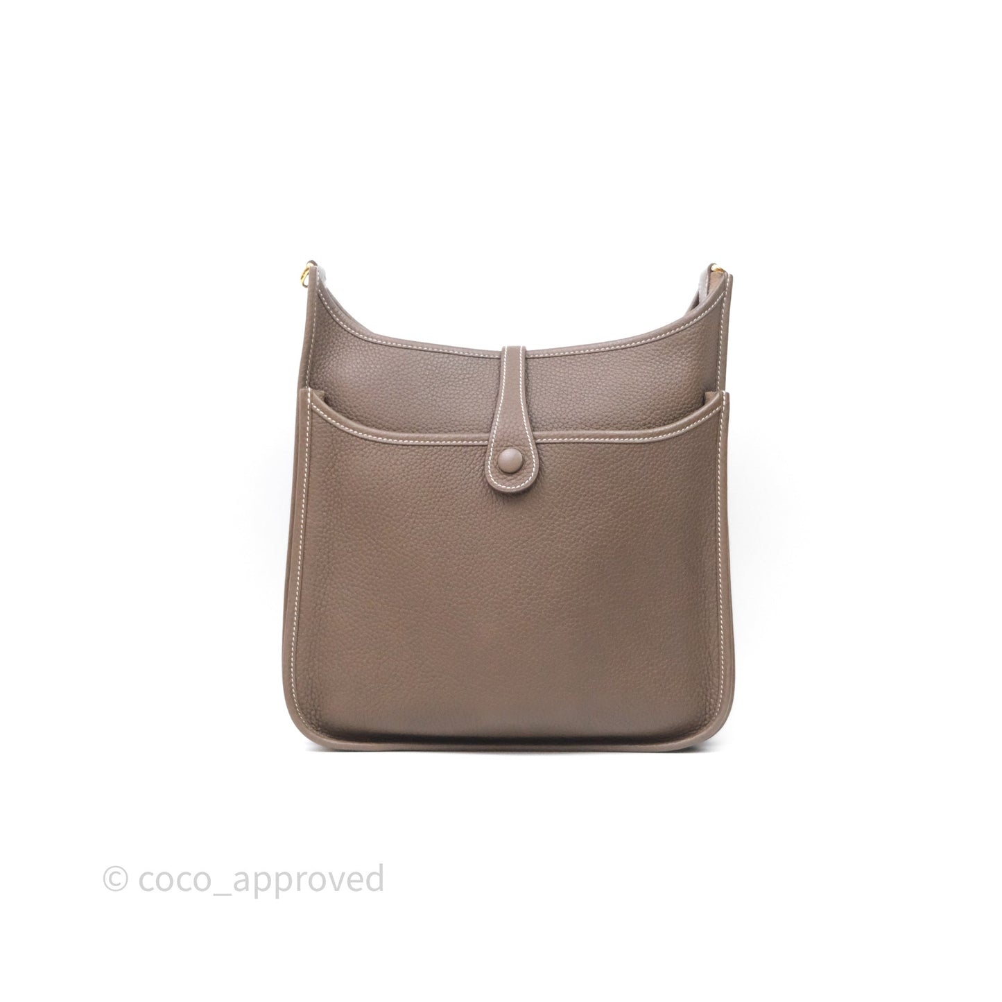 Hermes Evelyne III 29 Etoupe 18 Taurillon Clemence Gold Hardware