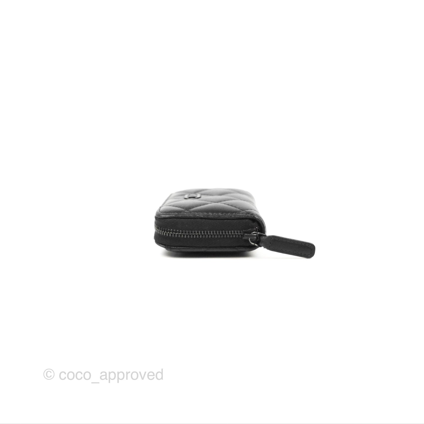 Chanel Classic Zipped Coin Purse So Black Lambskin