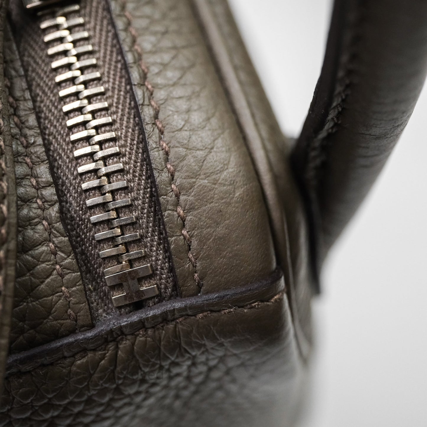 Hermès Lindy 30 Etain 8F Clemence Palladium Hardware