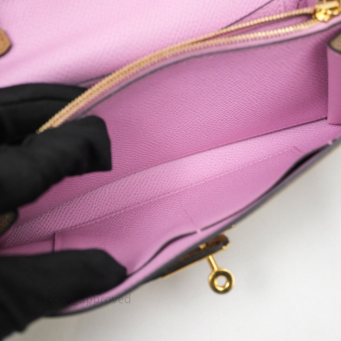 Hermès Kelly To Go Wallet Chai 0M Epsom Gold Hardware