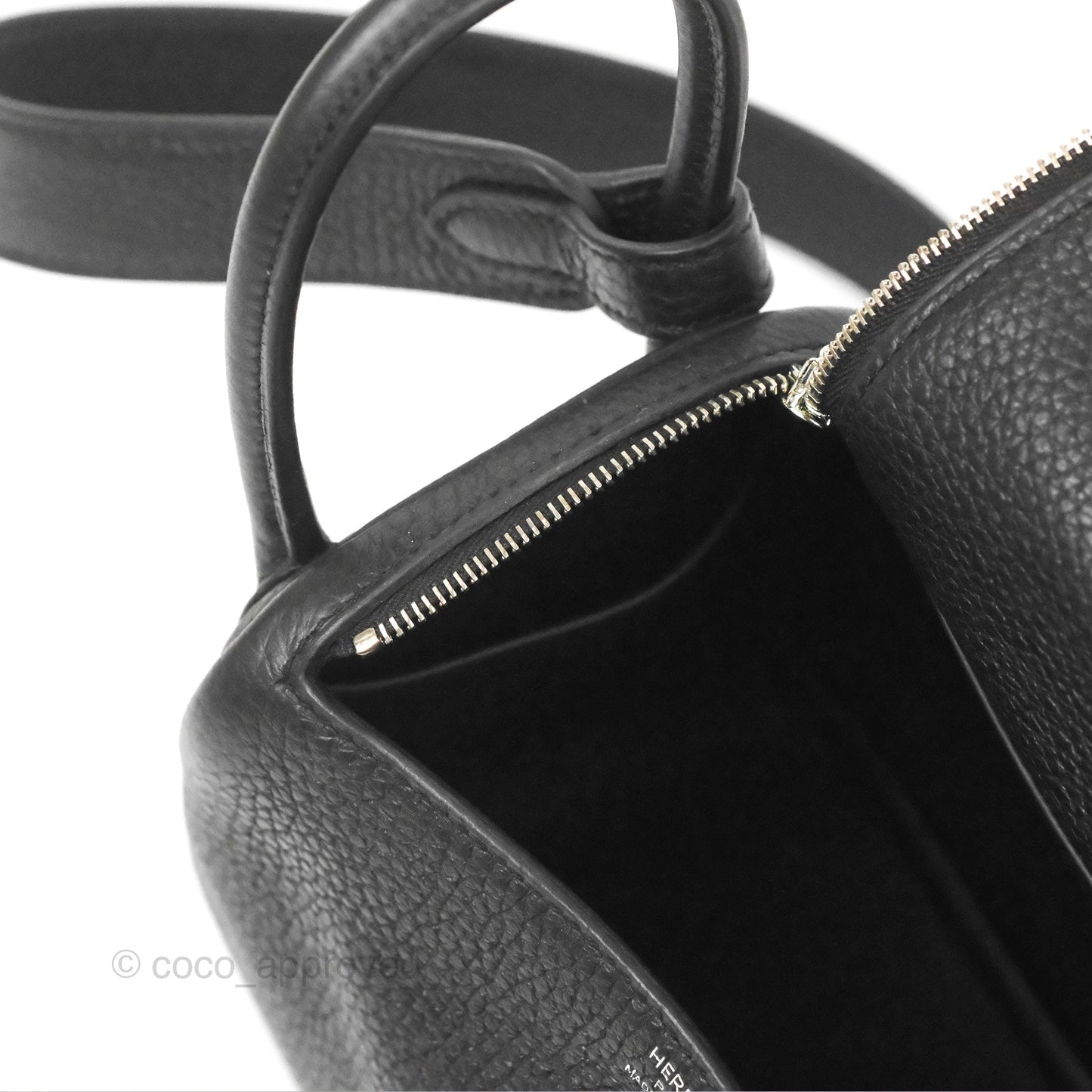 Hermès Mini Lindy 20 Black Noir Clemence Palladium Hardware