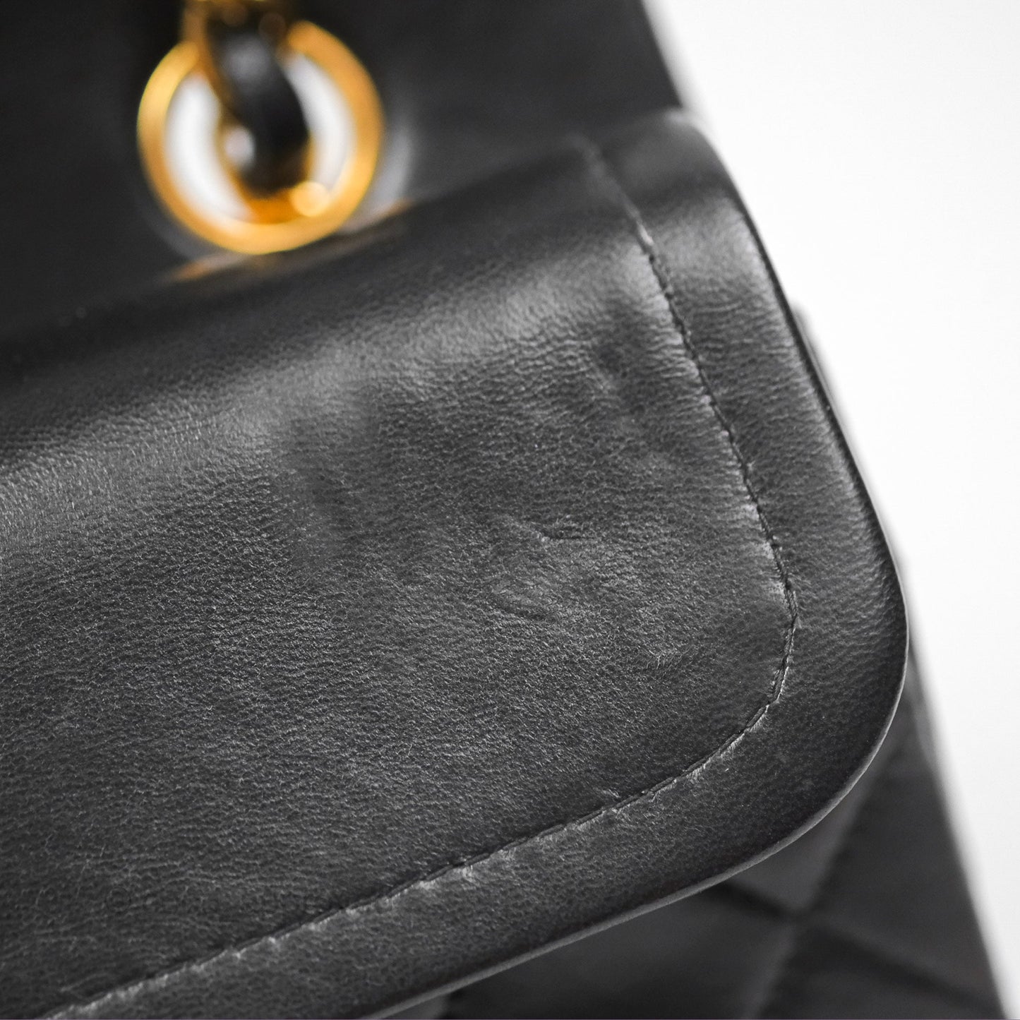 Chanel Classic Vintage Small Flap Black Lambskin 24K Gold Hardware
