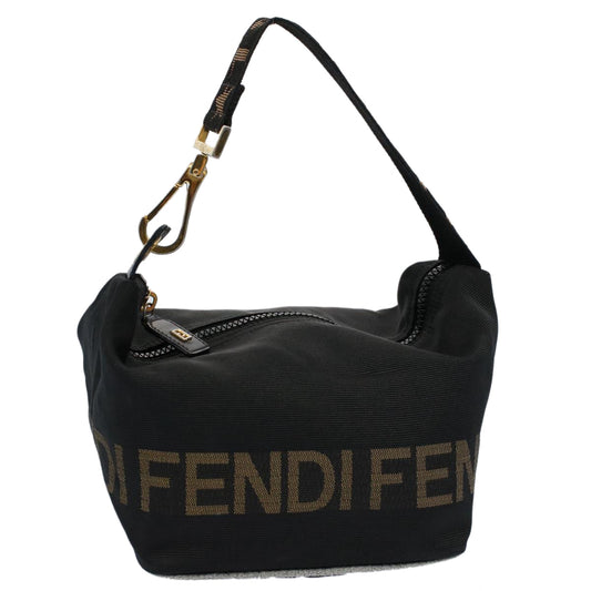Luxury FendiHand Bag Nylon Black Brown57319