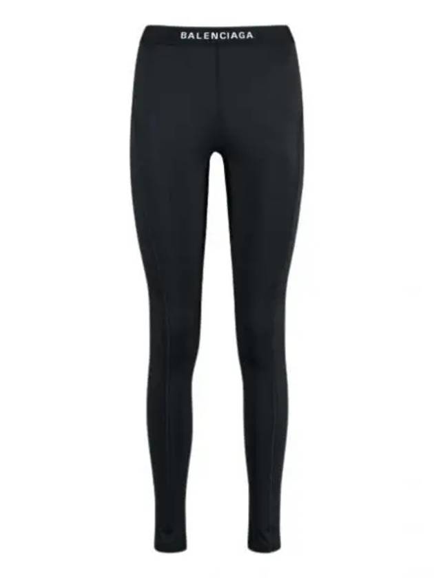 Luxury Balenciaga Athletic Leggings Pans Black