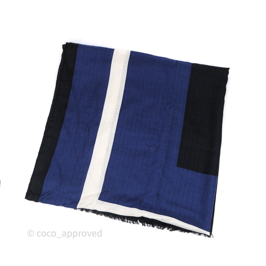 Hermes H Jumping Scarf Cashmere Silk 90x180cm