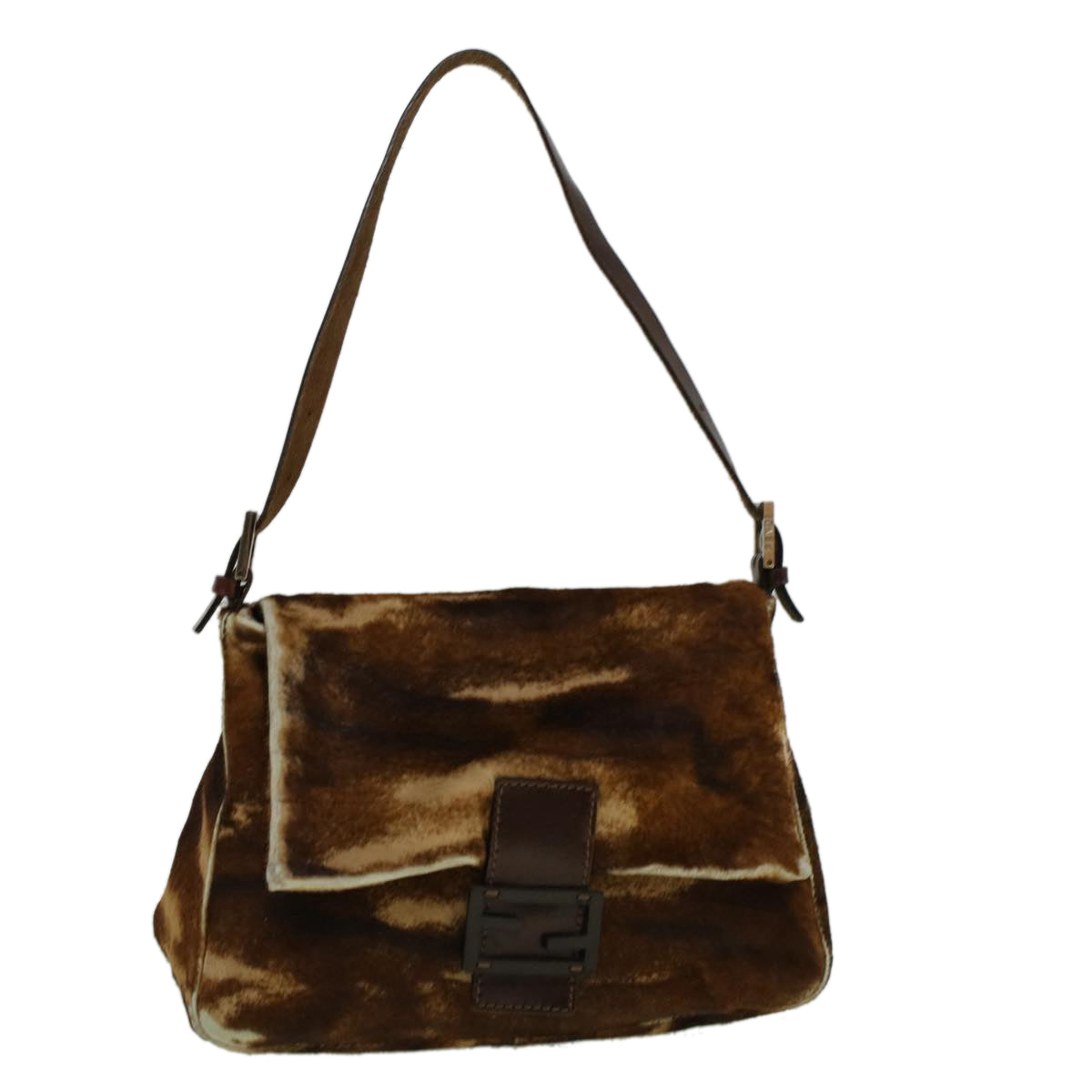 Luxury FendiMamma Baguette Shoulder Bag Harako leather Brown57340