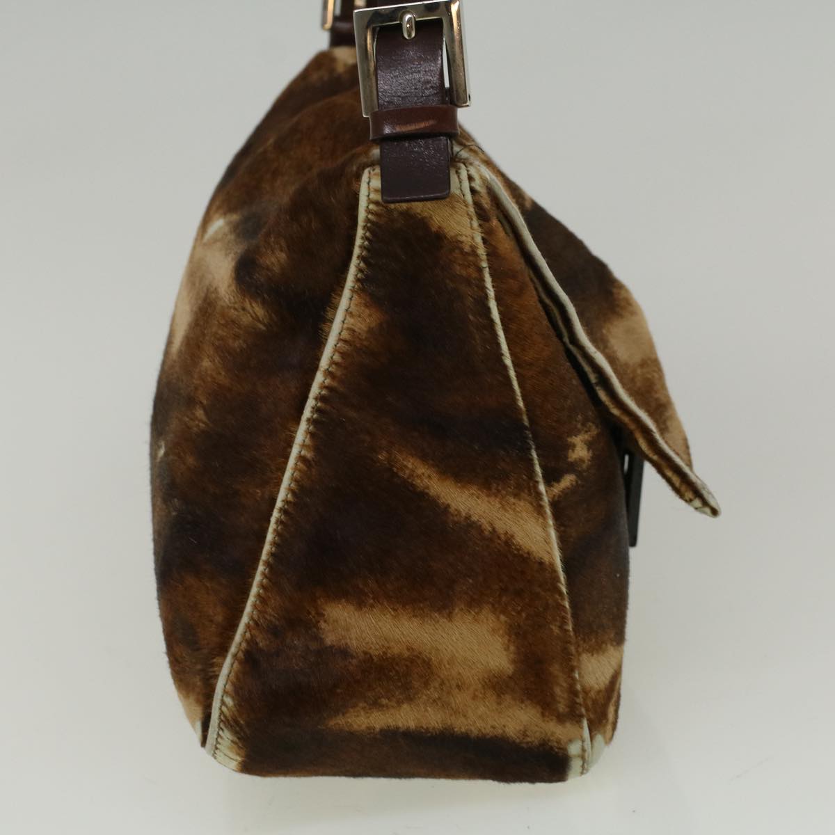 Luxury FendiMamma Baguette Shoulder Bag Harako leather Brown57340