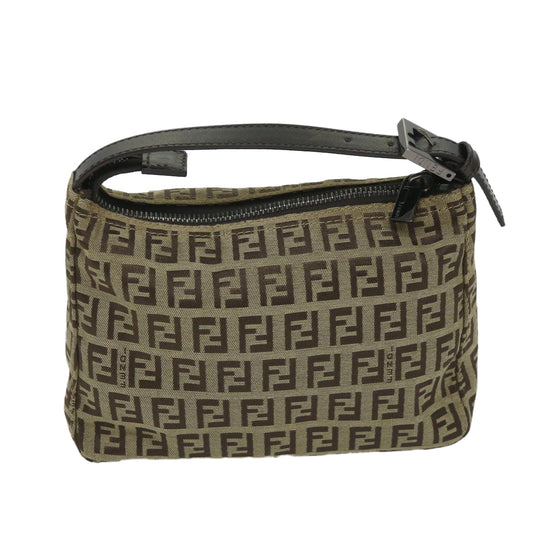 Luxury FendiZucchino Canvas Hand Bag Beige57356