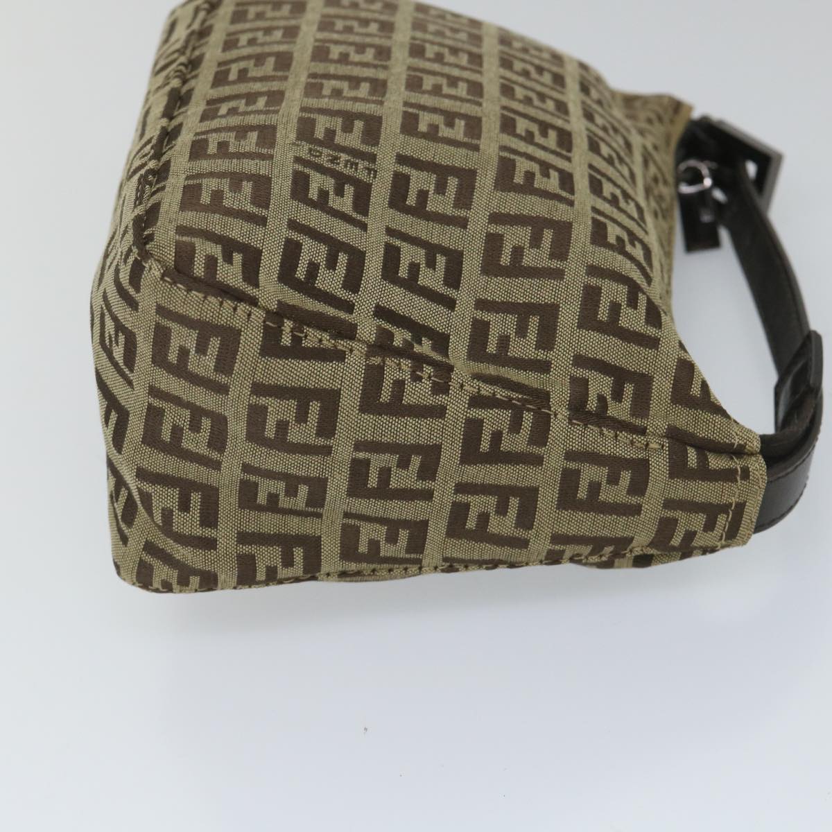 Luxury FendiZucchino Canvas Hand Bag Beige57356