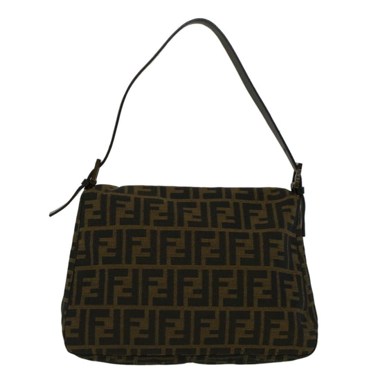 Luxury FendiZucca Canvas Mamma Baguette Shoulder Bag Brown57364