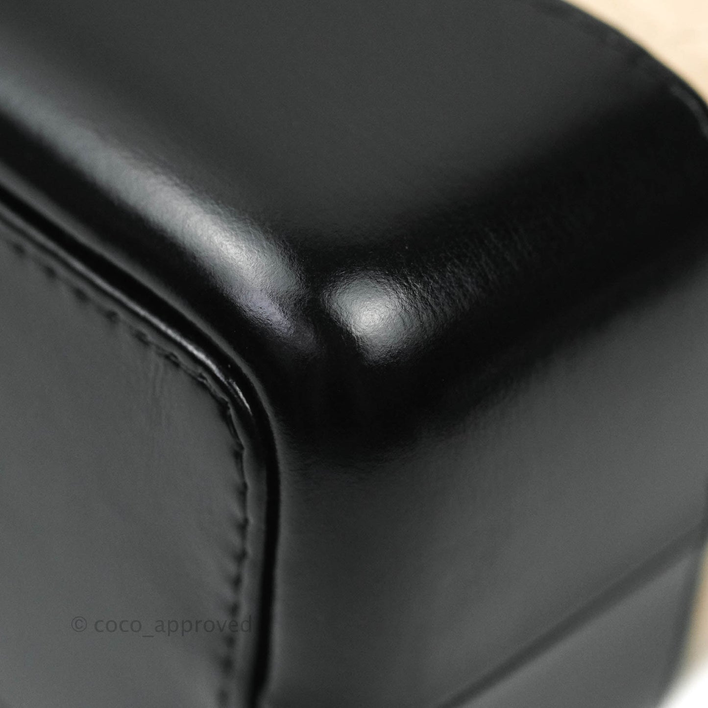 Chanel Gabrielle Backpack Black Aged Calfskin Small Beige Black