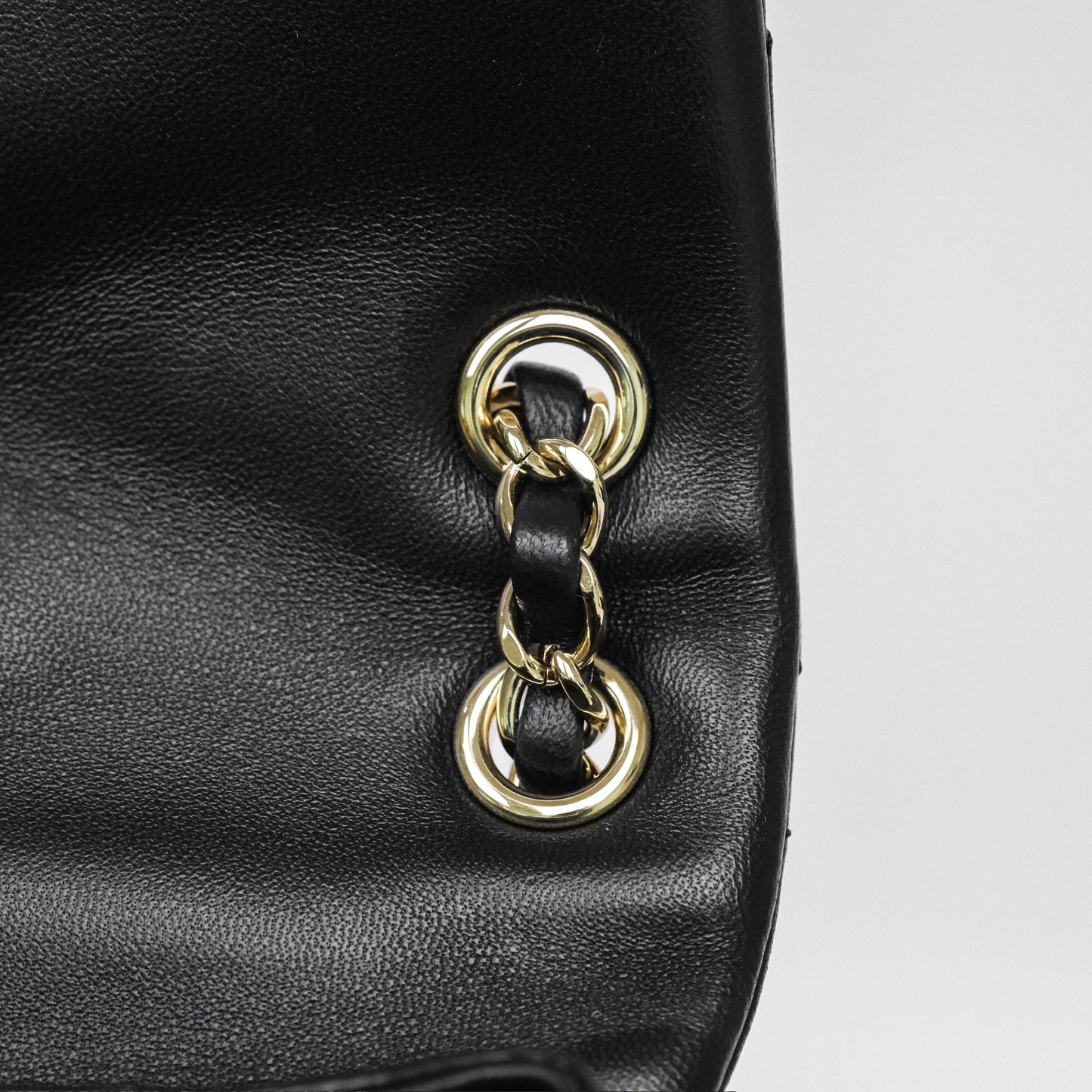 Chanel Small Duma Drawstring Backpack Black Lambskin Gold Hardware