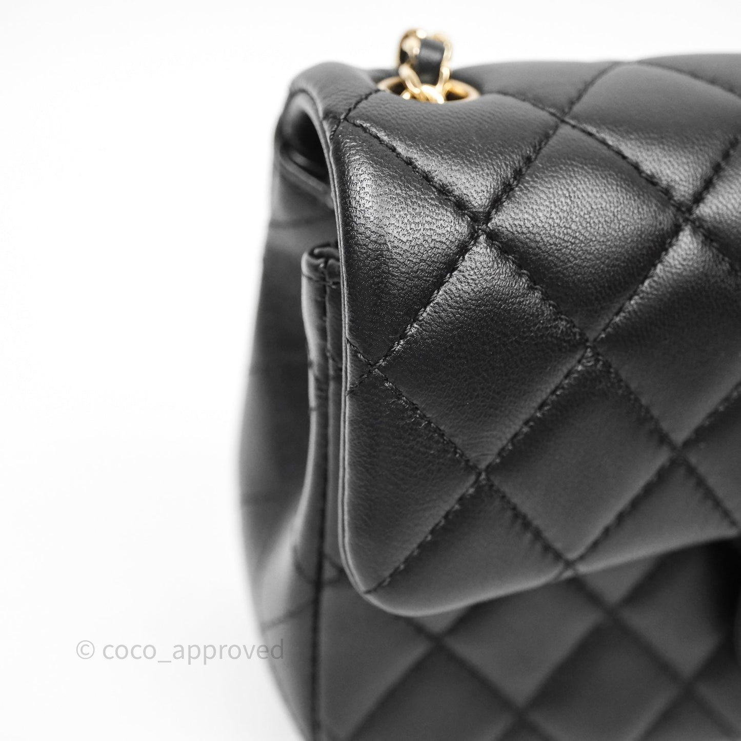 Chanel Ball Crush Mini Rectangular Black Lambskin Gold Hardware