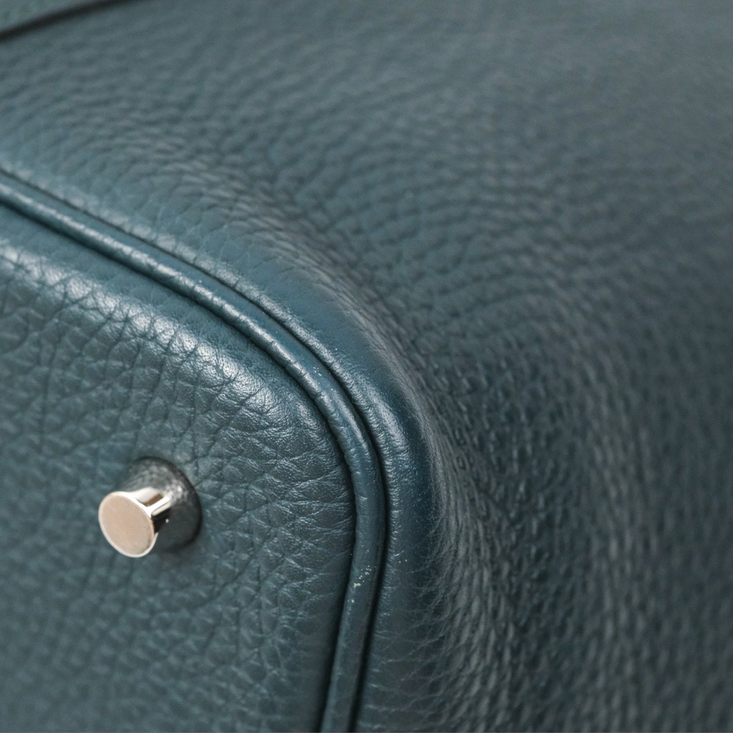 Hermès Picotin Lock 22 Vert Cypress 6O Clemence Palladium Hardware