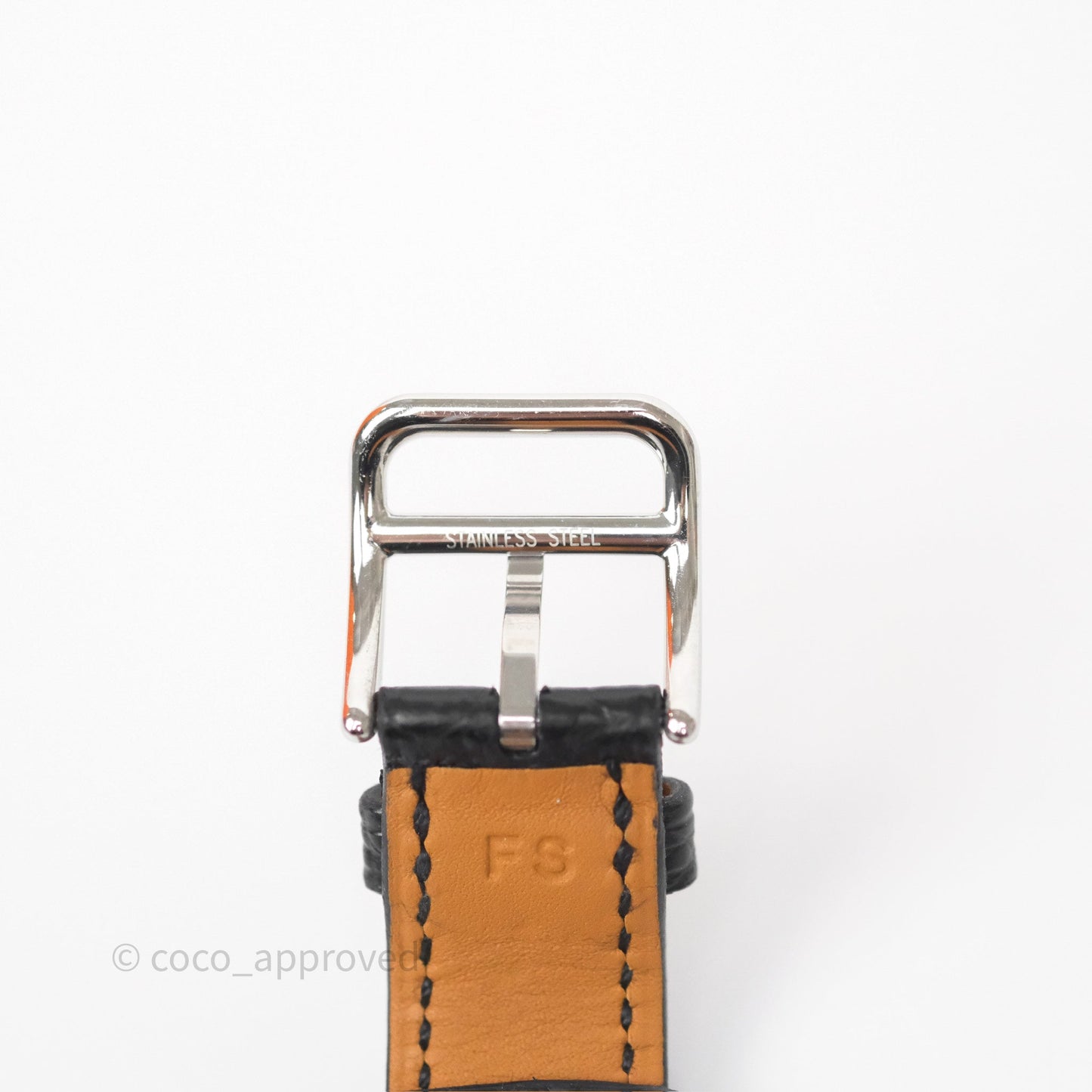 Hermes Heure H Double Jeu Watch Small Model 25mm Black Croc Strap
