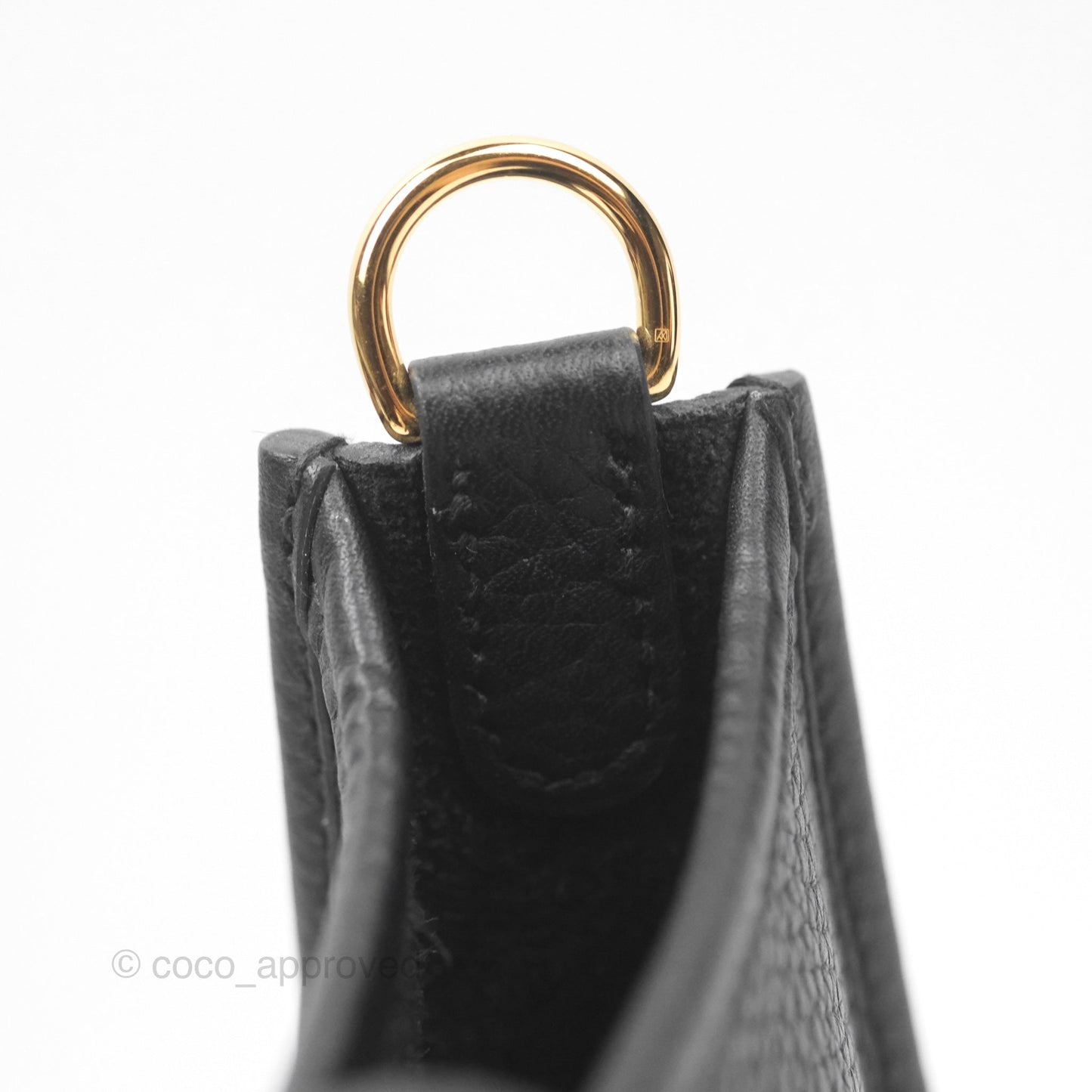 Hermès Mini Evelyne 16 Noir 89 Clemence Gold Hardware