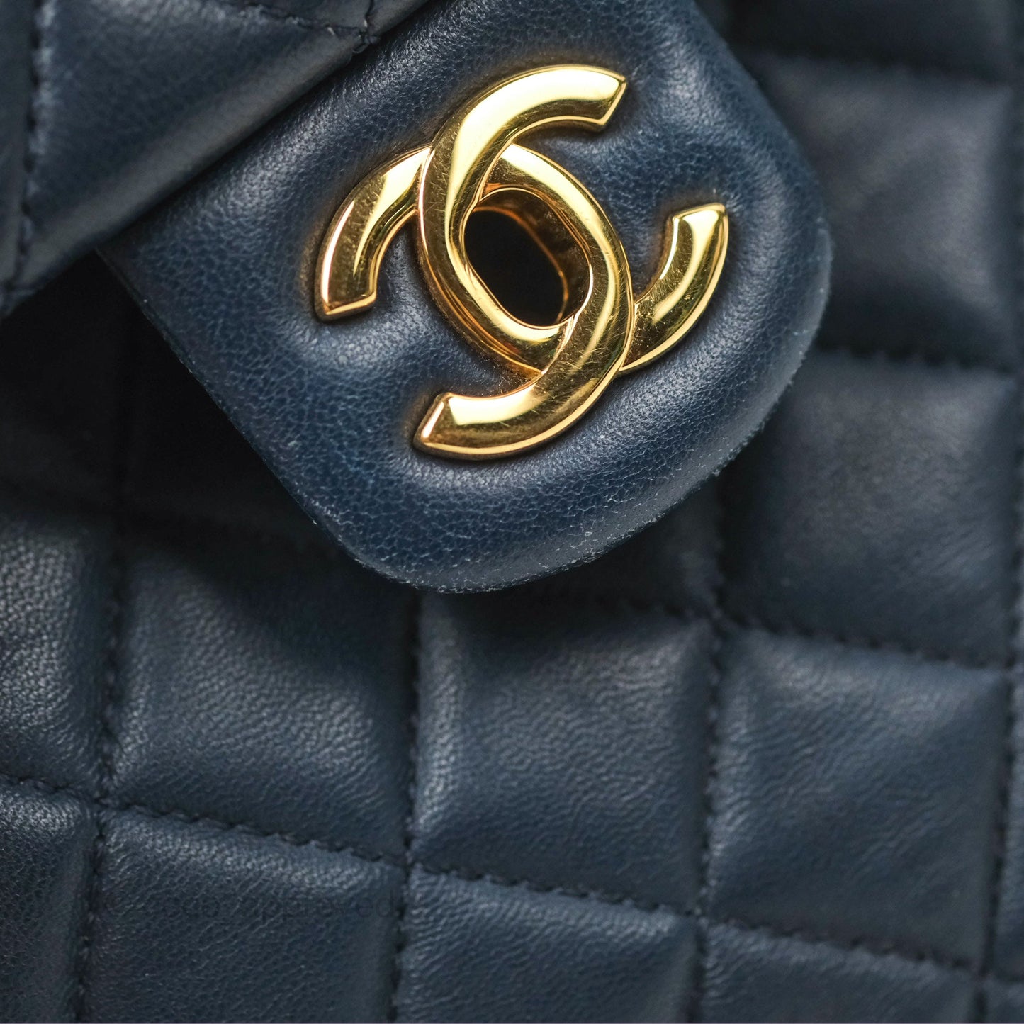 Chanel Mini Navy Calfskin Urban Spirit Backpack ⁣⁣⁣⁣⁣⁣⁣⁣⁣⁣⁣⁣⁣⁣Gold Hardware