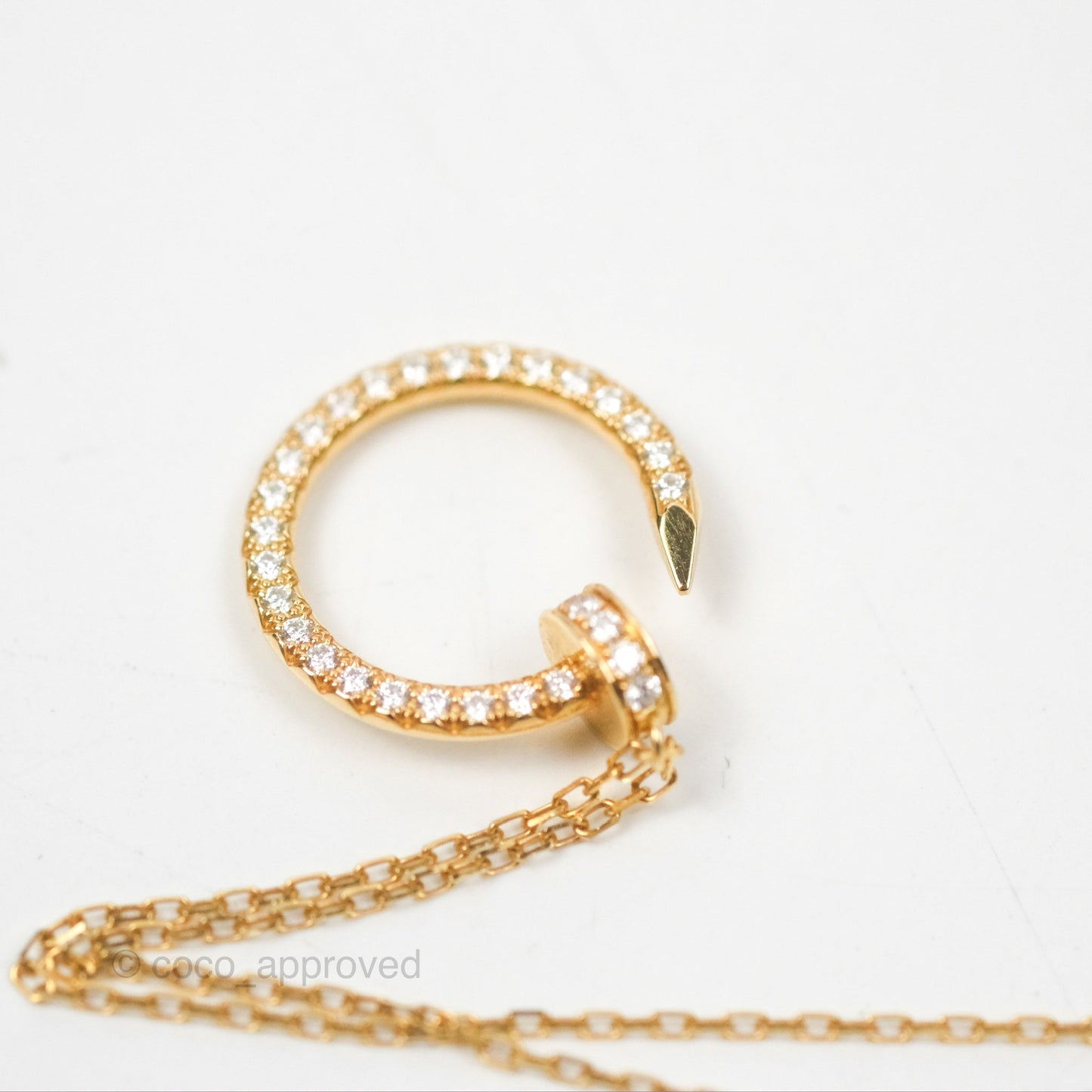 Cartier Juste Un Clou Necklace Diamonds Yellow Gold