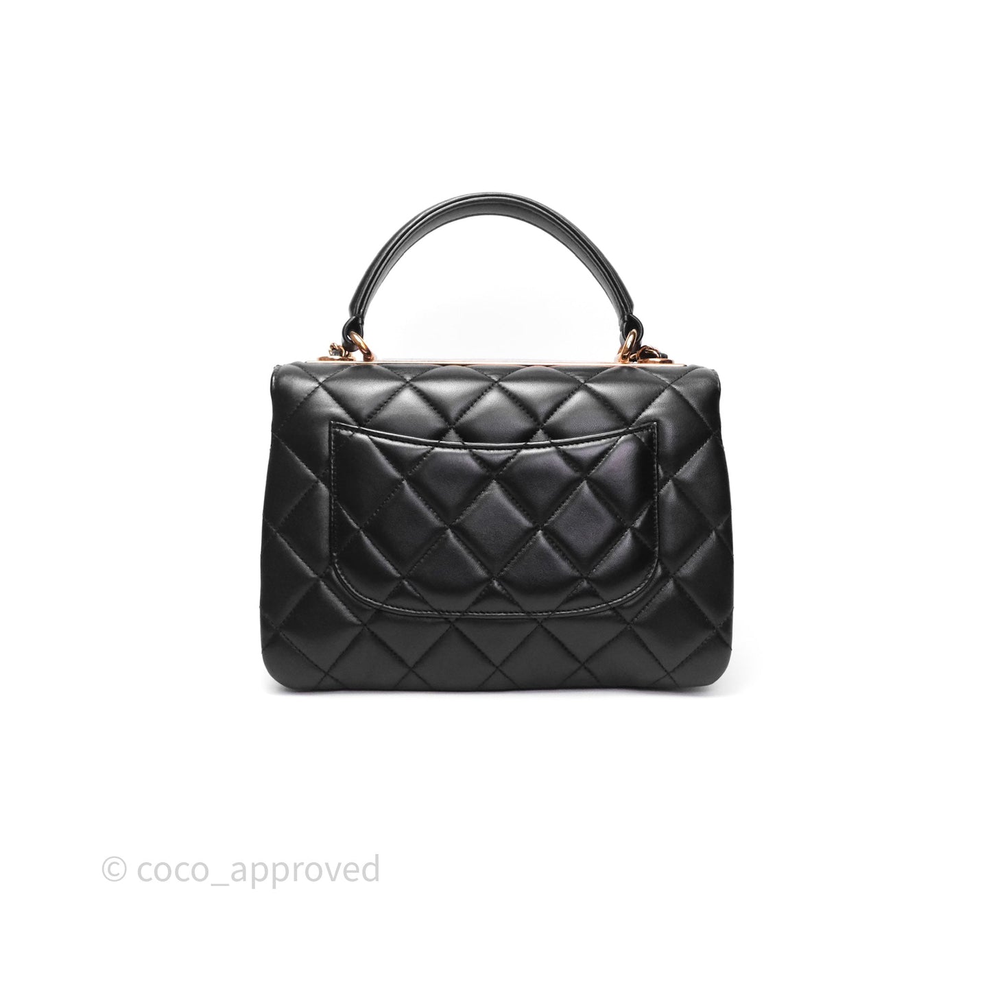 Chanel Trendy CC Small Black Lambskin Rose Gold Hardware