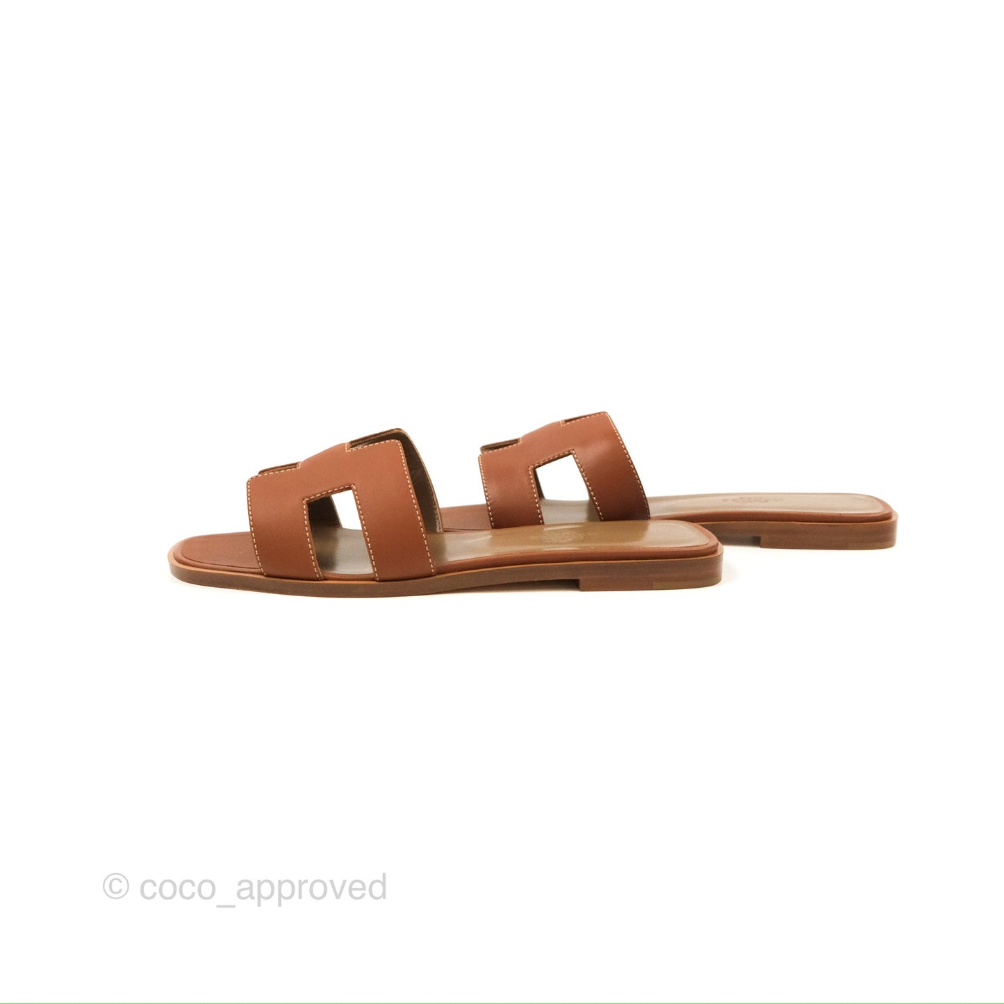 Hermès Oran Sandals Gold Size 37.5