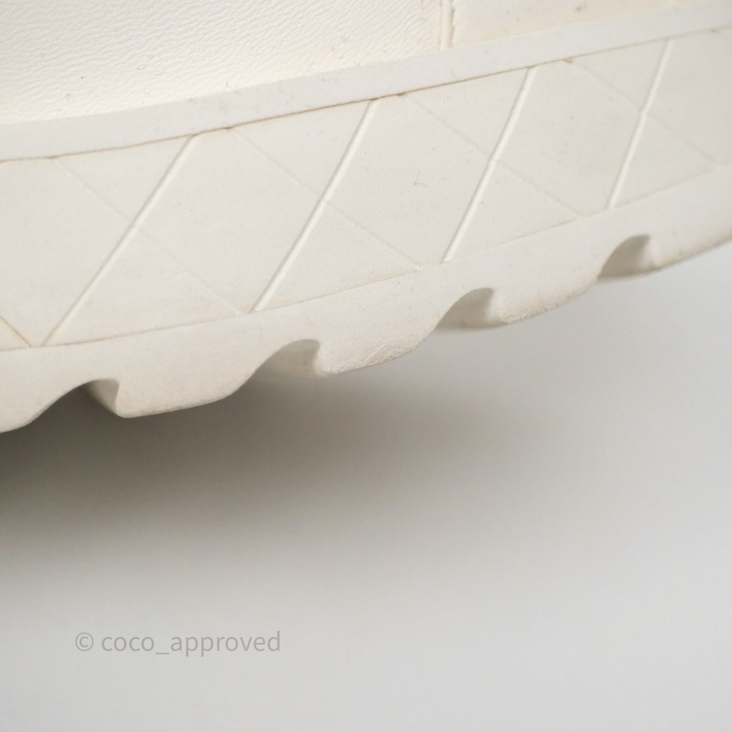 Chanel Logo Wedge Combat Boots White Size 38.5