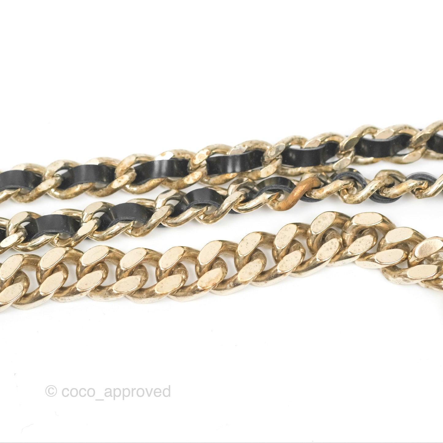 Chanel CC Woven Chain Belt Gold Hardware 17P