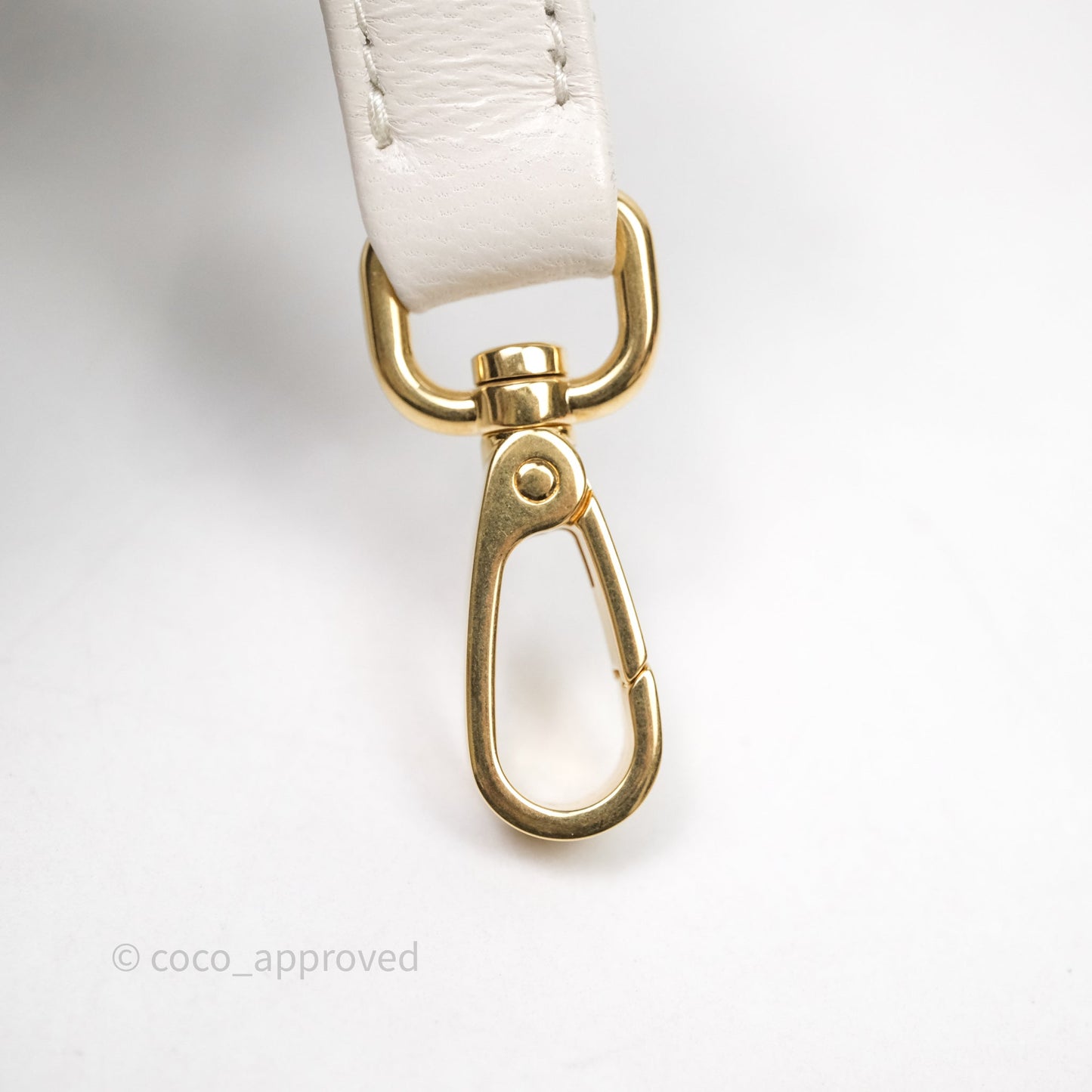 Miu Miu Shearling Vanity Case White Gold Hardware