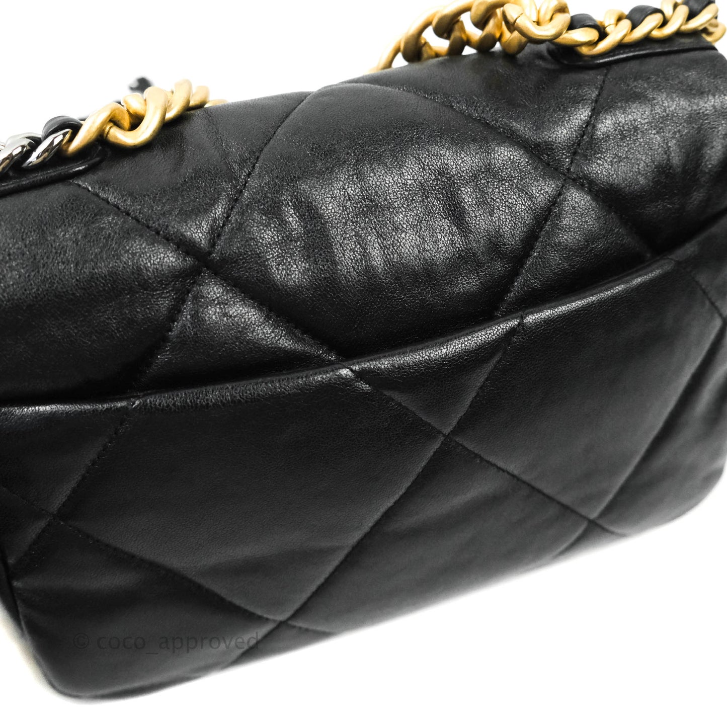 Chanel 19 Small Black Goatskin Mixed Hardware