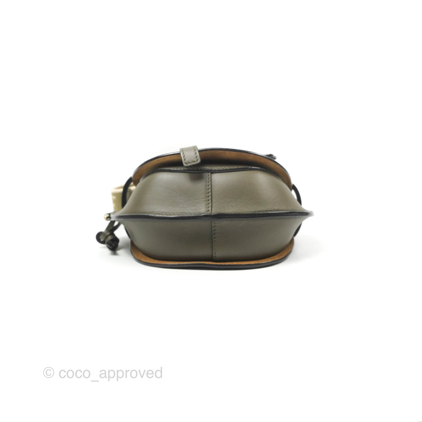 Loewe Mini Gate Dual Bag Soft Calfskin & Jacquard Strap Autumn Green