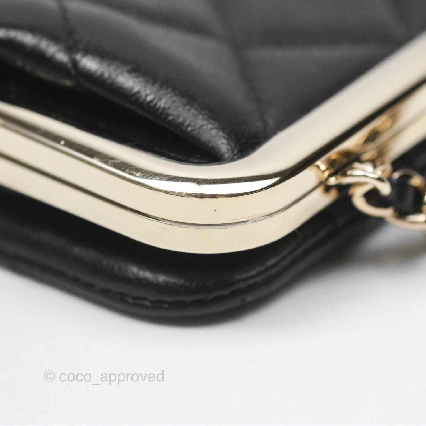 Chanel Clutch on Chain Black Calfskin Gold Hardware