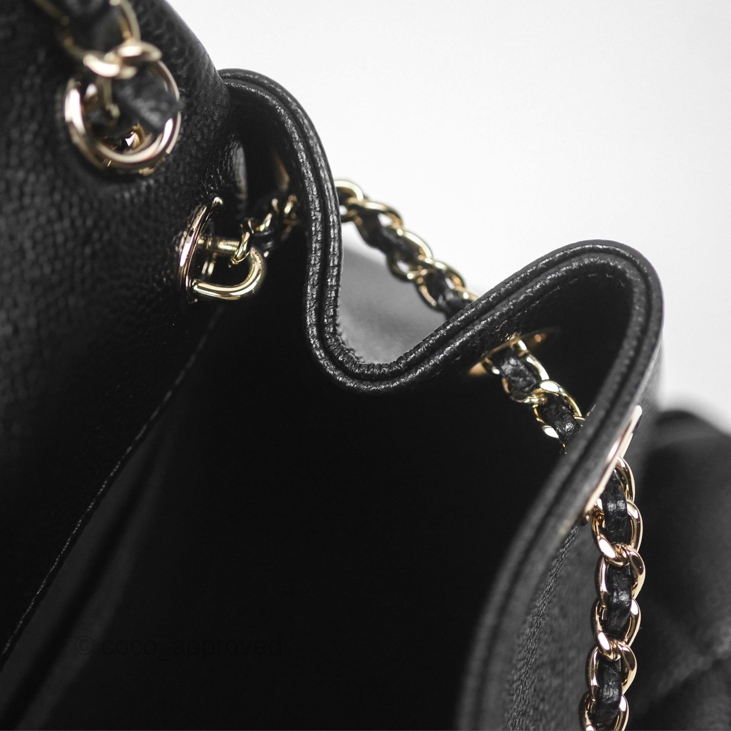 Chanel Duma Backpack Small Black Caviar Gold Hardware