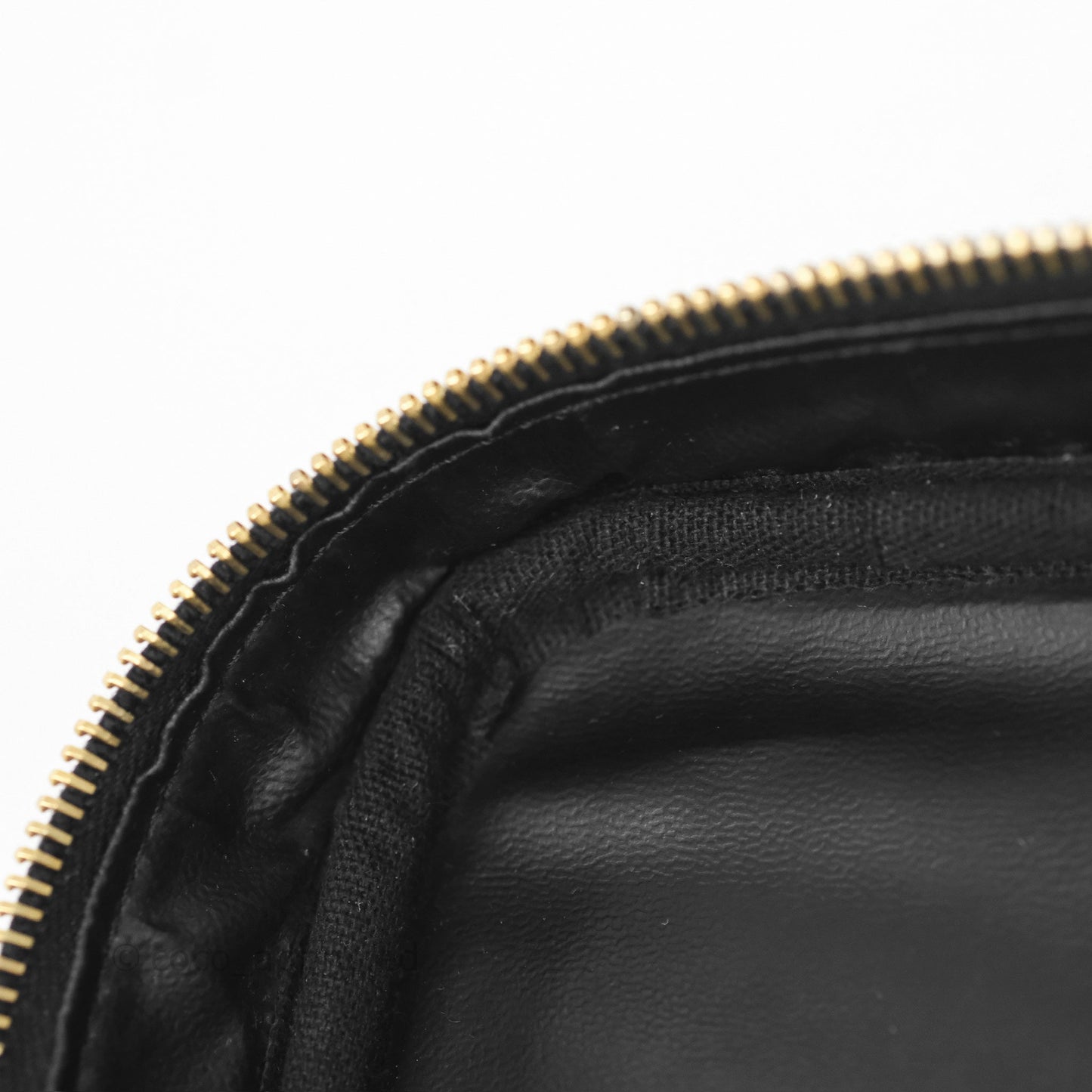 Chanel Vintage Vanity Case Black Caviar Gold Hardware
