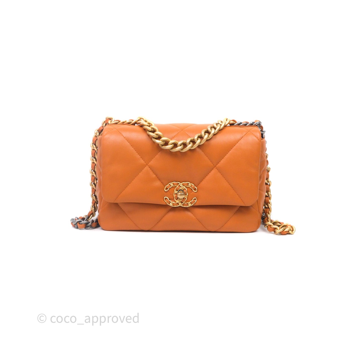 Chanel 19 Small Caramel Mixed Hardware