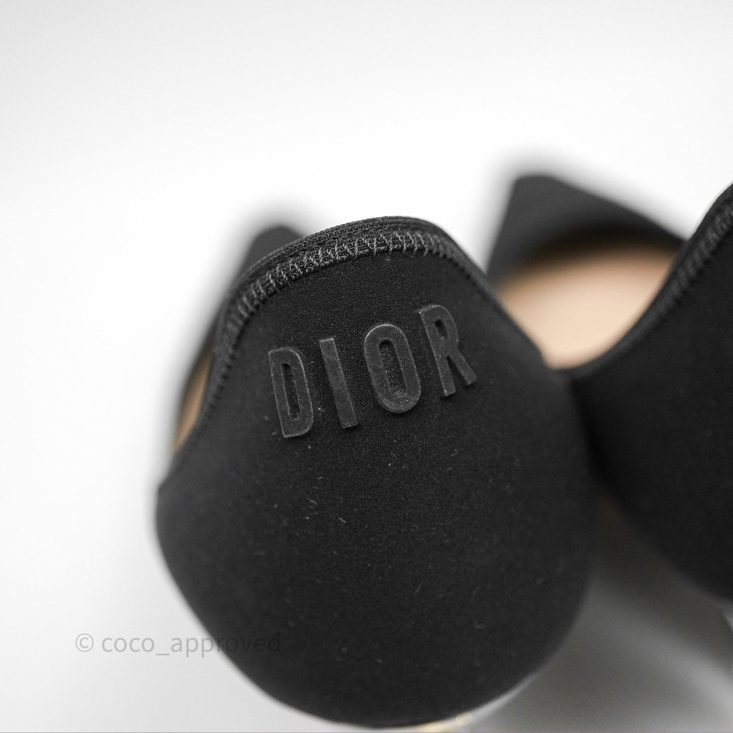 Christian Dior Pointed Toe Lace Up Heels Black Size 36.5